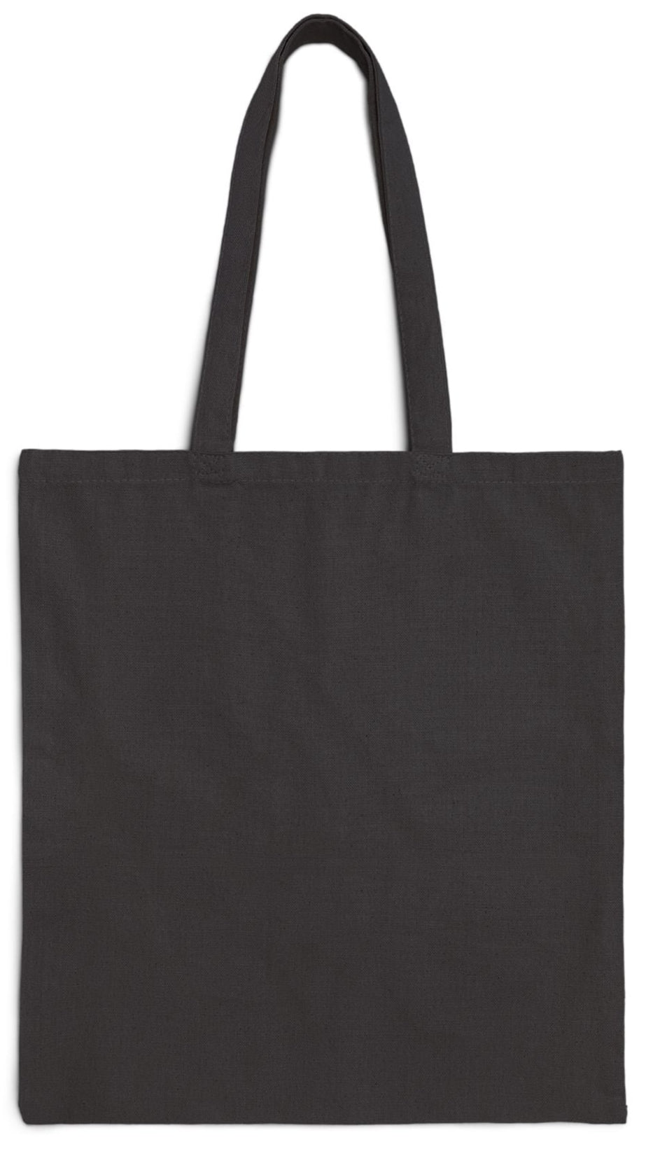 Floral Tote Bag Black 15” x 16” Cotton Canvas Print on One Side. "Seaside Flower"