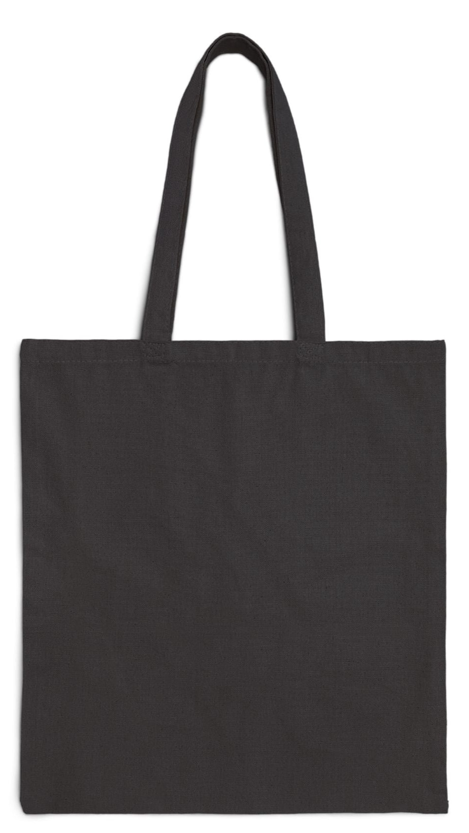 Gym Tote Bag Black 15” x 16” Cotton Canvas Print on One Side. "Shoreline Gym Bag"
