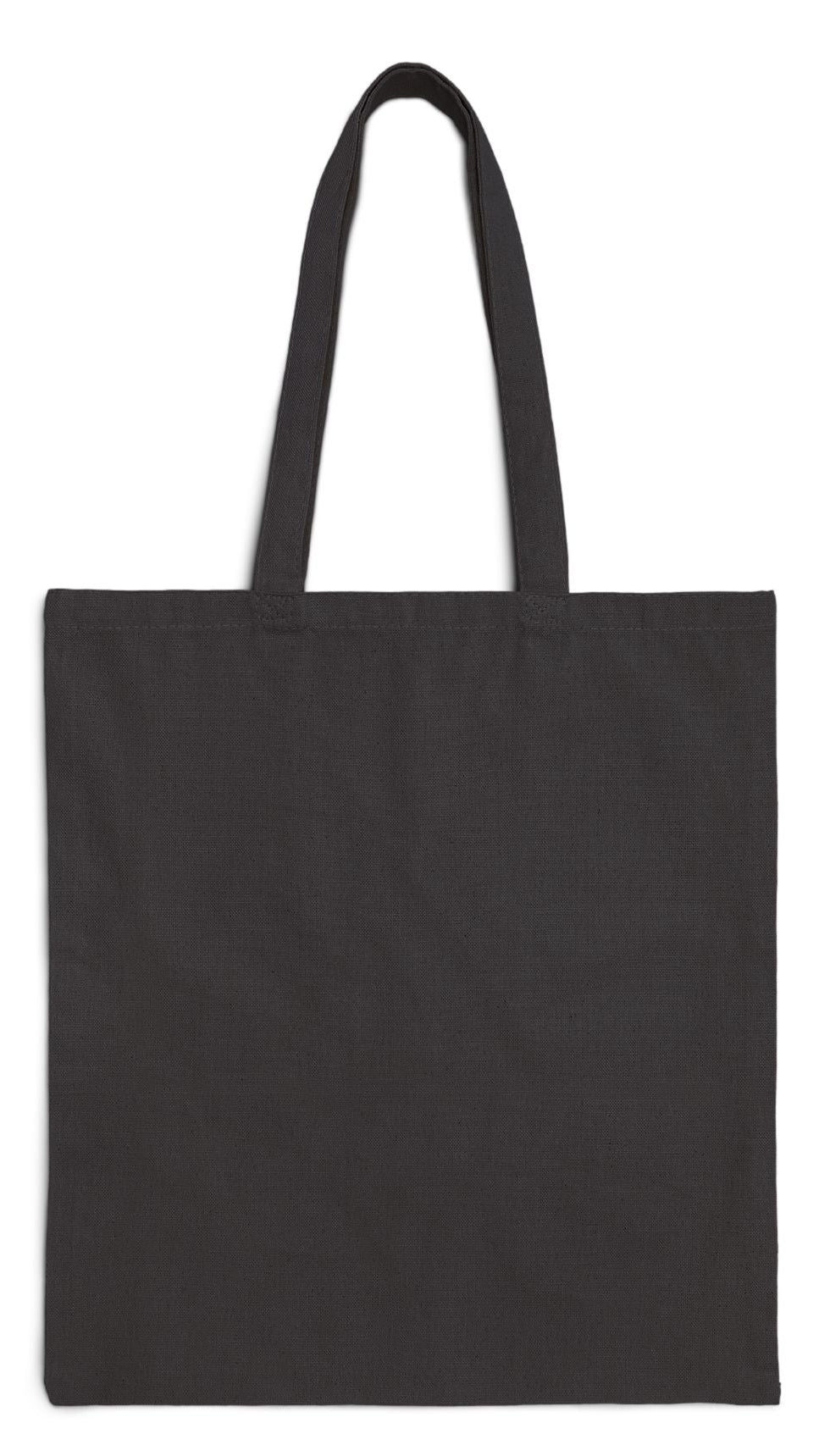 Beach Tote Bag Black 15" x 16" Cotton Canvas Print on One Side. "Big Waves" (Personalize it)