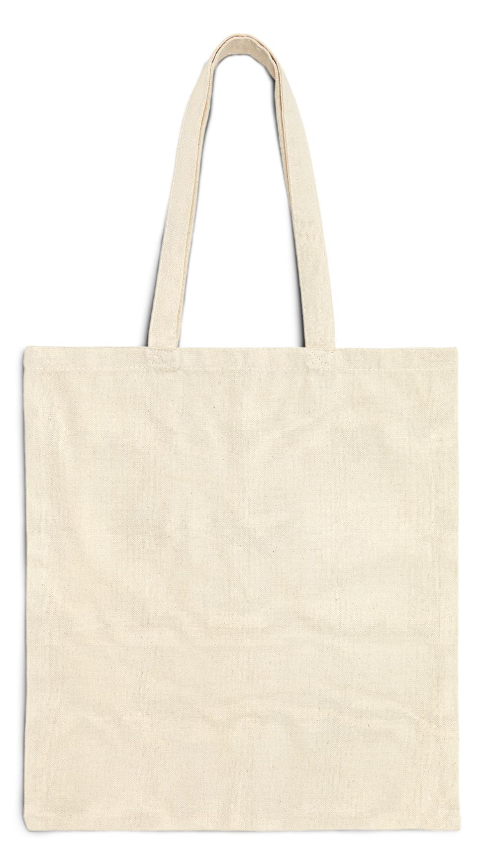 Beach Tote Bag Natural Color 15" x 16" Cotton Canvas Print on One Side. "Sunny Seaside Bag"