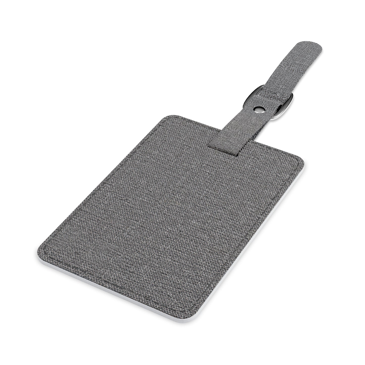 Polyester Luggage Tag Rectangle with strap Print on one side fabric on the other. " Mild WavesTravel Tag"