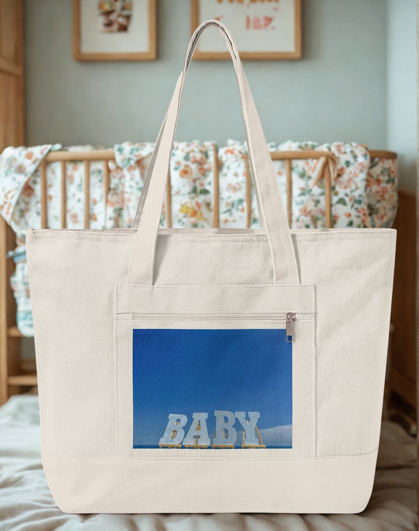 Bright Sky Baby Tote Bag - Zippered Series