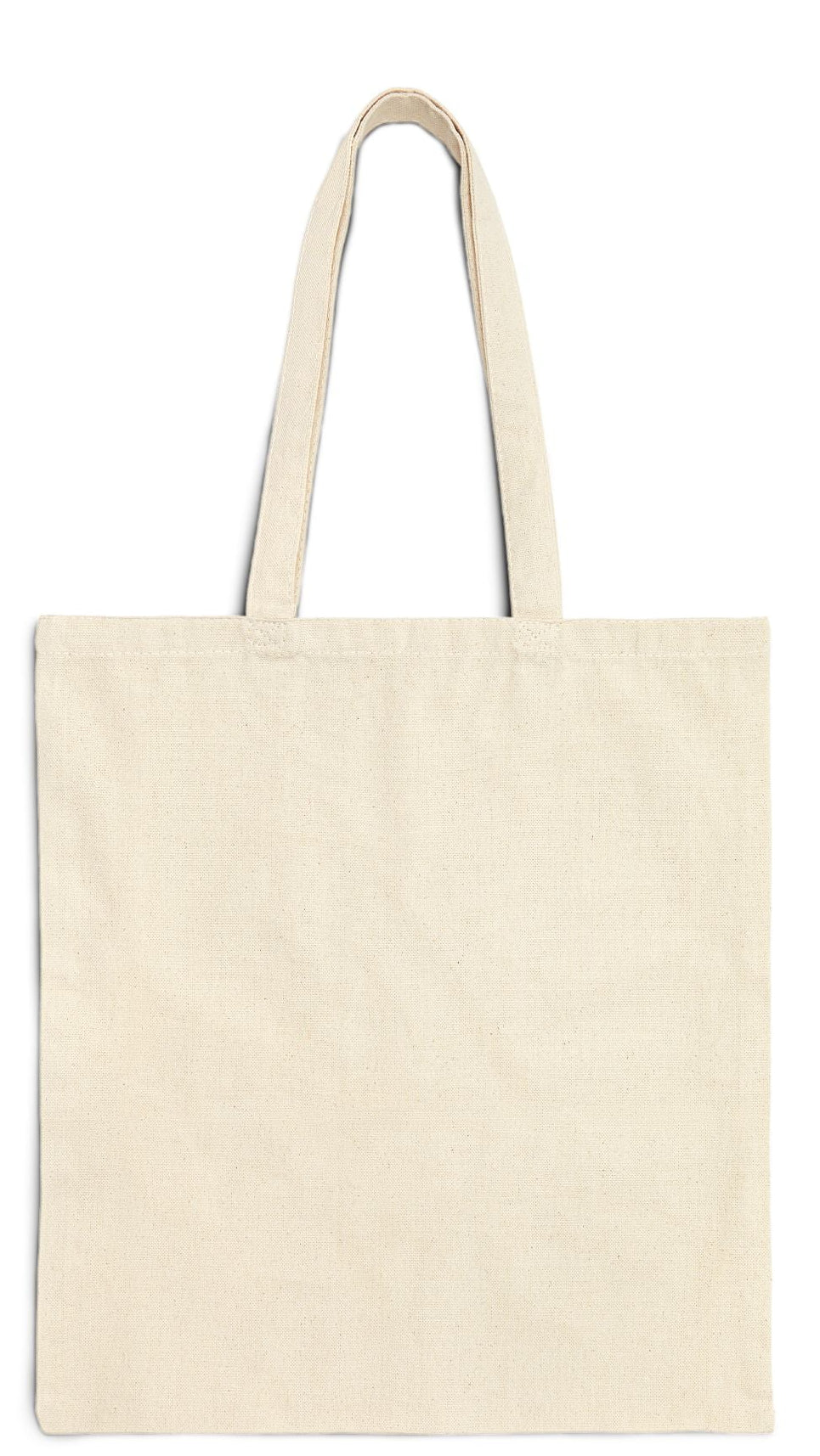 Gym Tote Bag Natural Color 15” x 16” Cotton Canvas Print on One Side. "Shoreline Gym Bag"