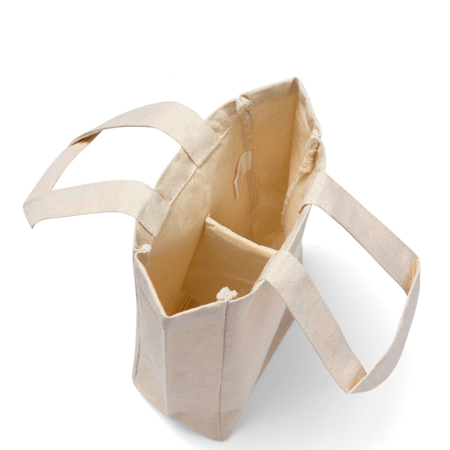 Wine Tote Bag Double (Two Bottles) Print on One Side. "Shoreline Flowers in a Bottle"