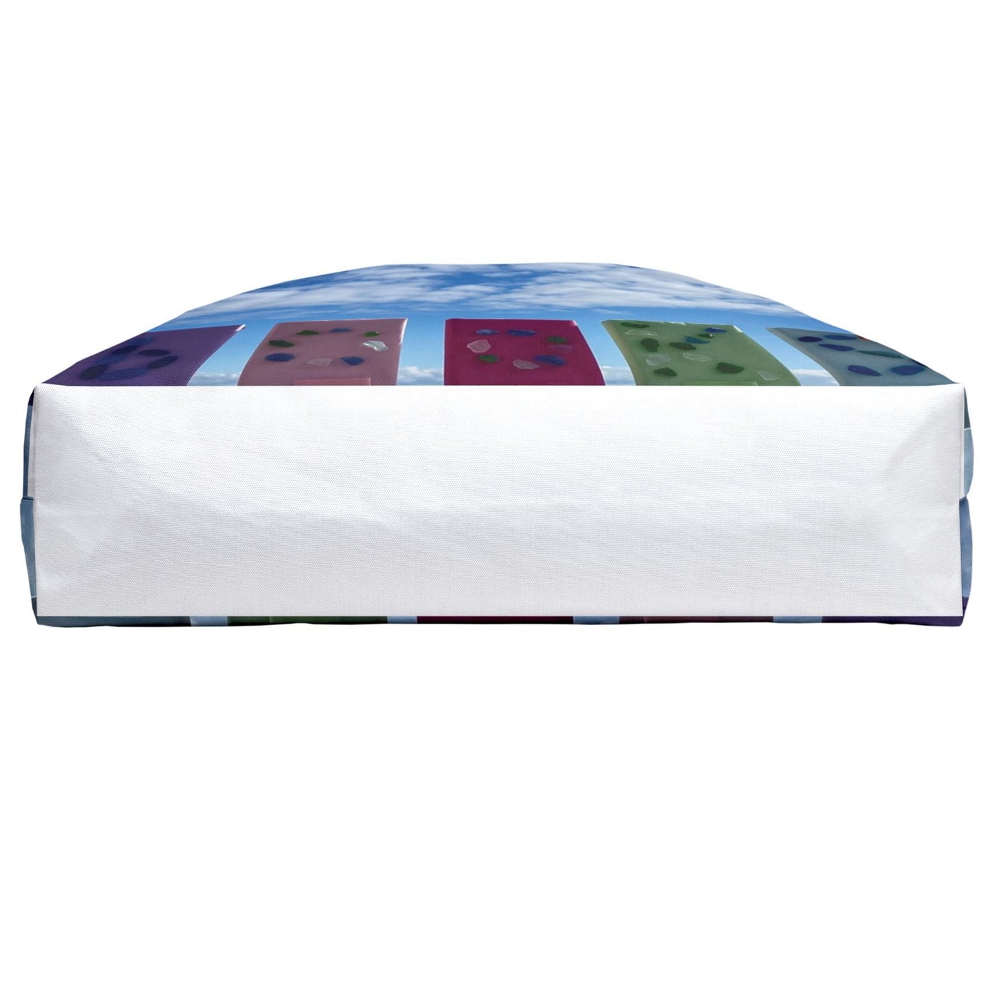 Book Weekender Tote Bag 24" x 13" Same Print on Both Sides. "Books in the Clouds"