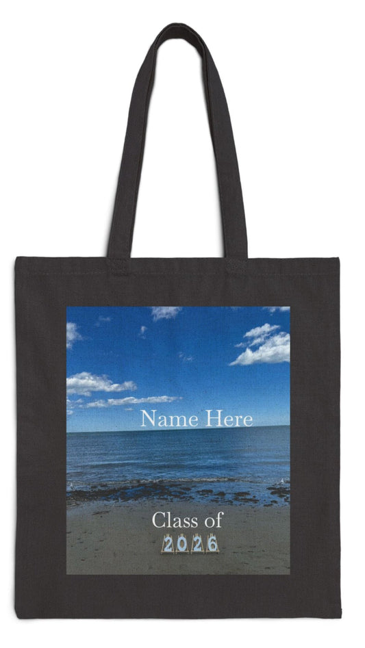 Personalized Seagulls Class of 2026 Tote Bag Black - Graduation Gift