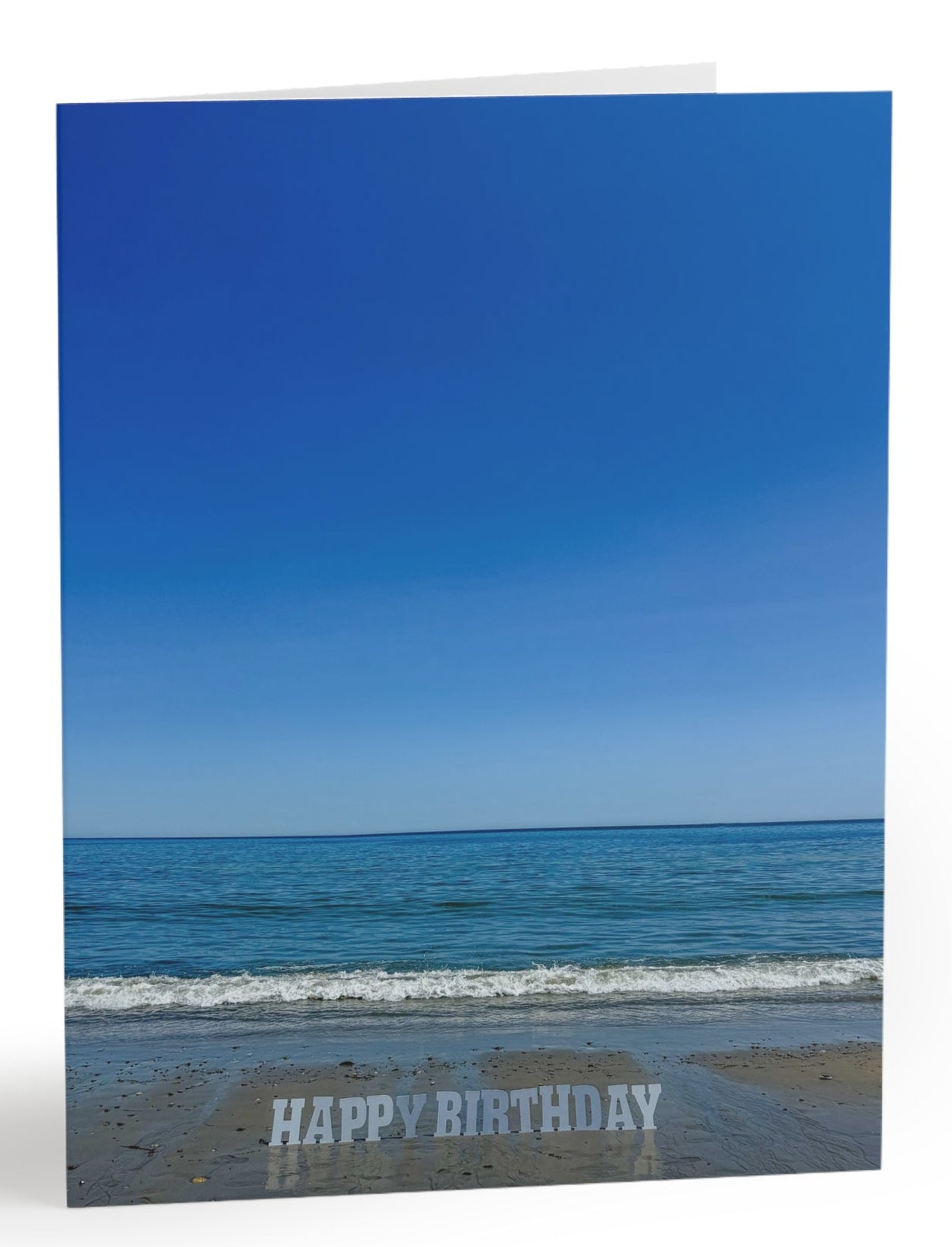 Beach Birthday Card 8 Pack with envelopes.