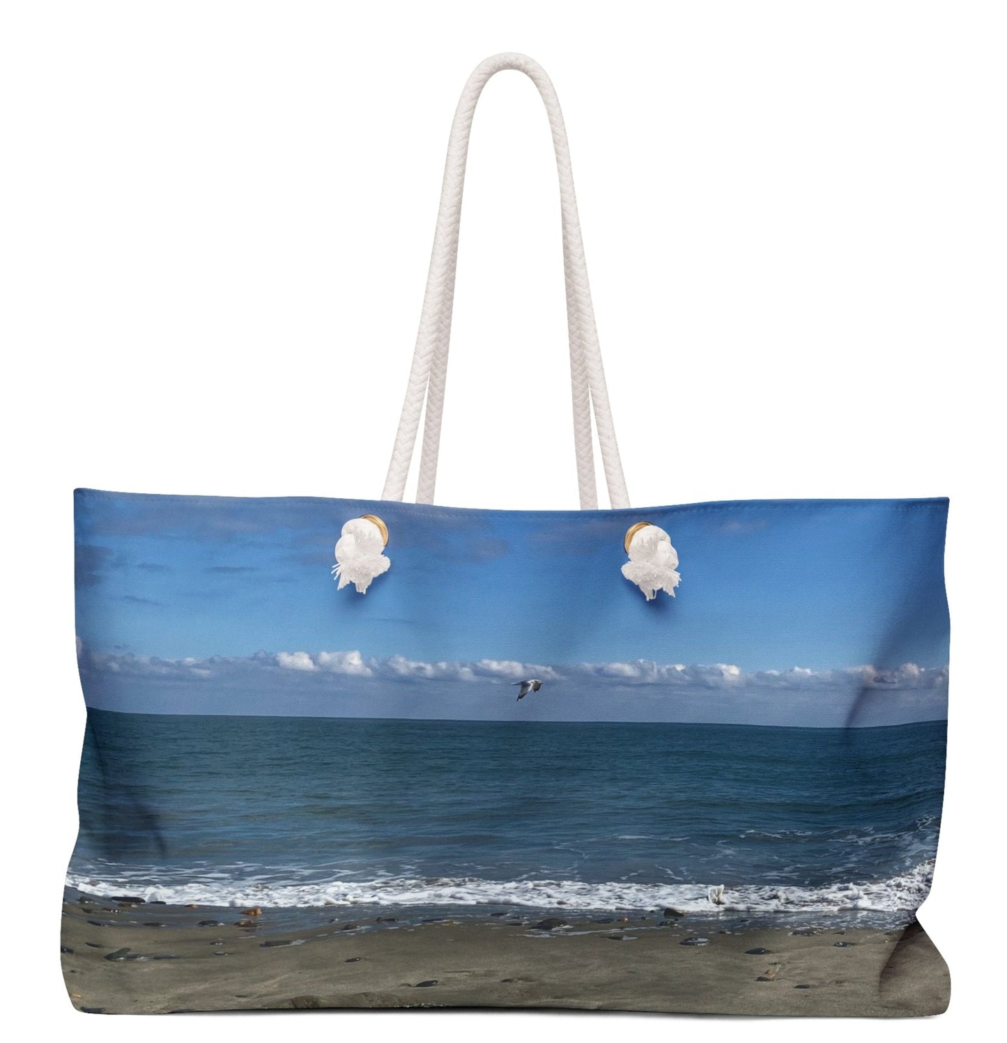 weekender tote bag with rope handles travel bag