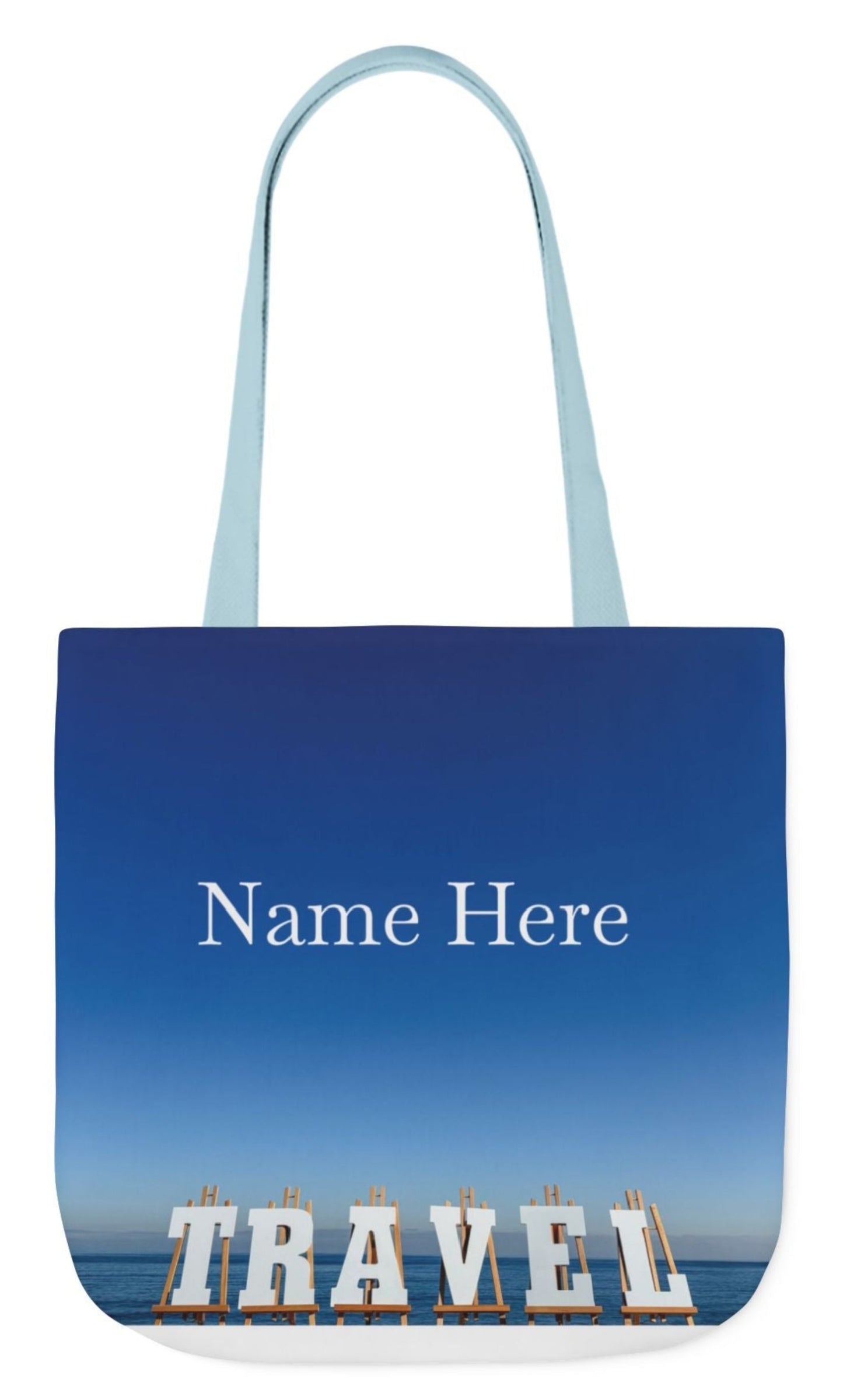 travel tote bag personalized 18 x 18