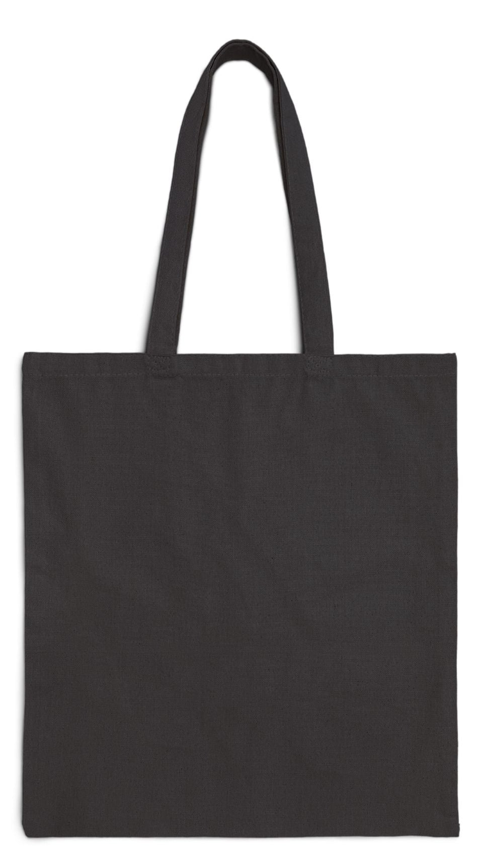 Book Tote Bag Black 15" x 16" Cotton Canvas Print on One Side. "Shoreline Books"