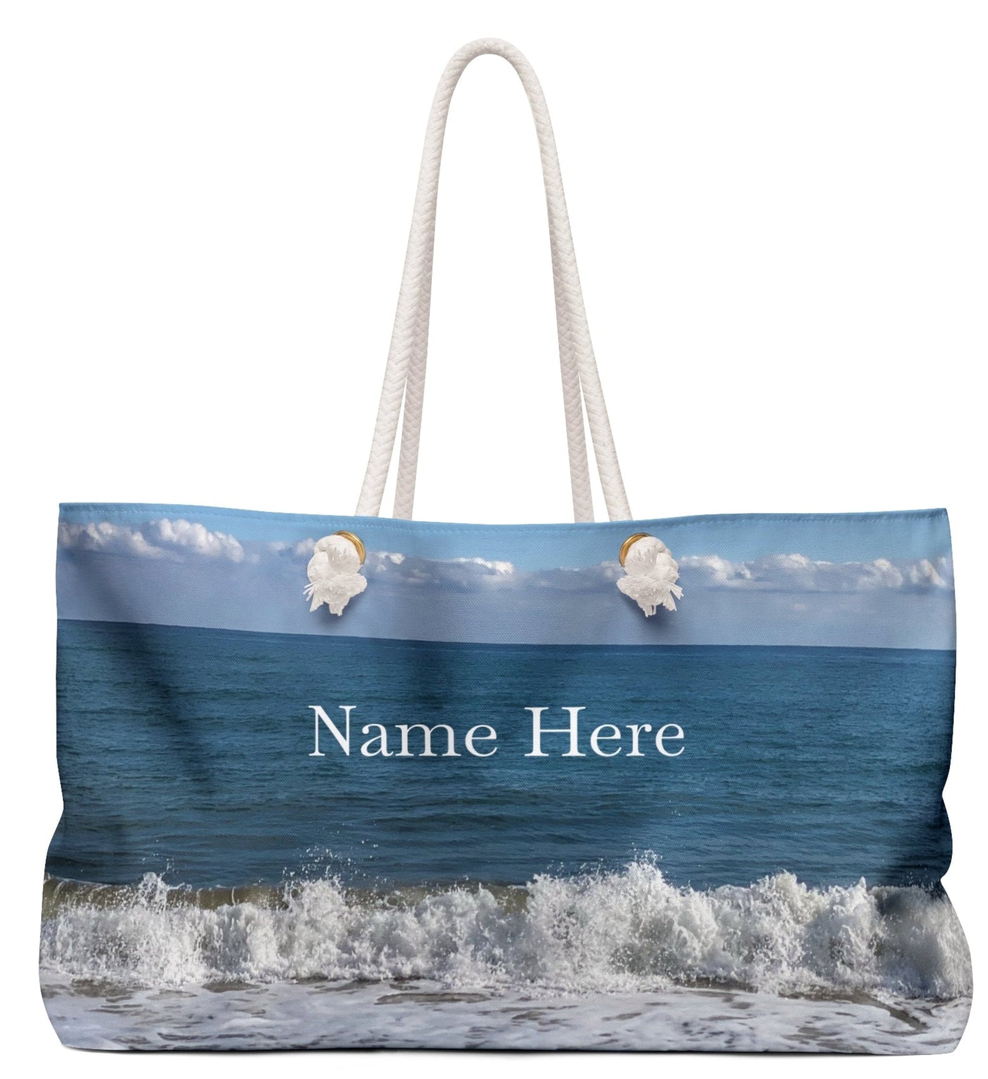 personalized bride weekender tote bag