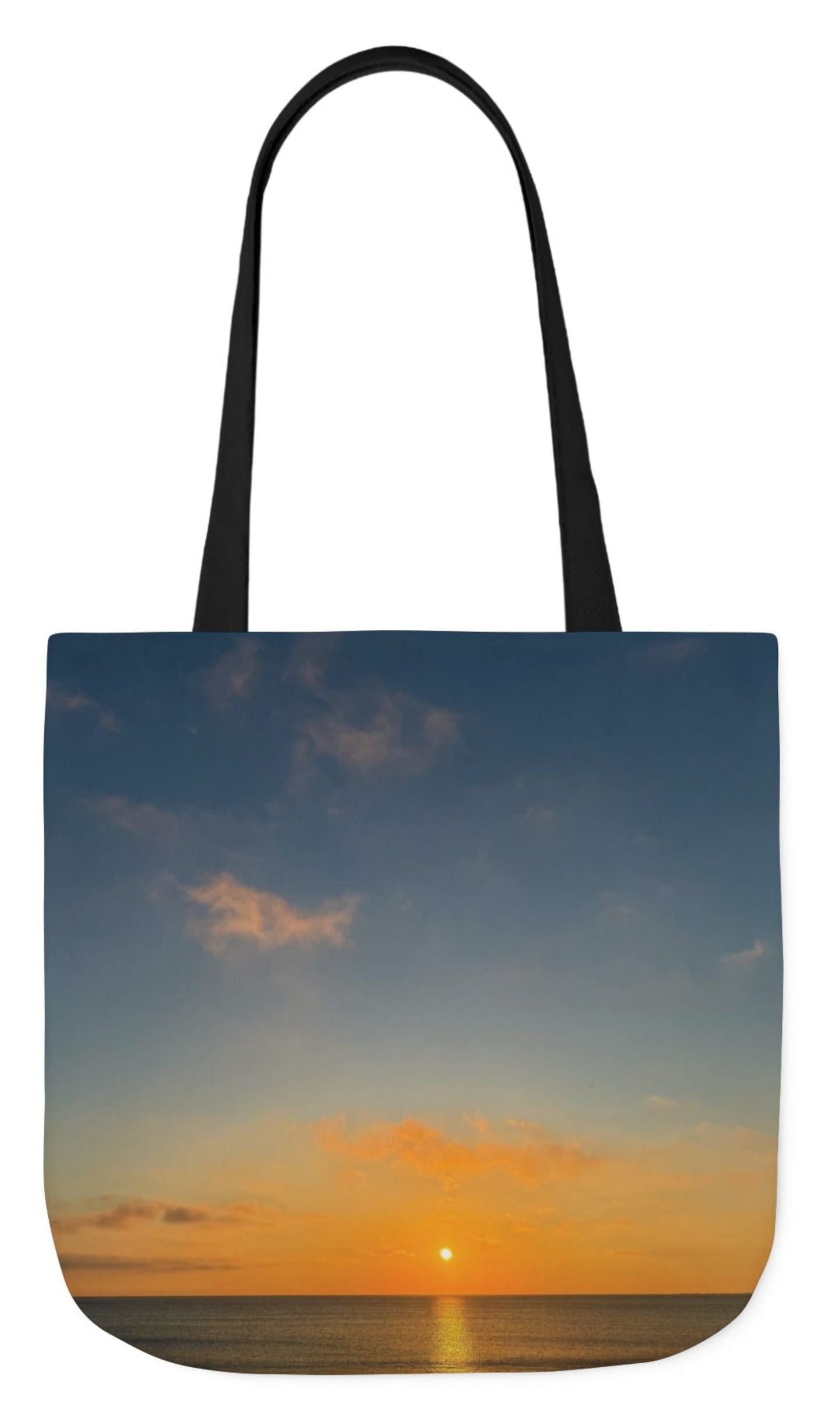 pet tote bag black handles 18 x 18 sunrising