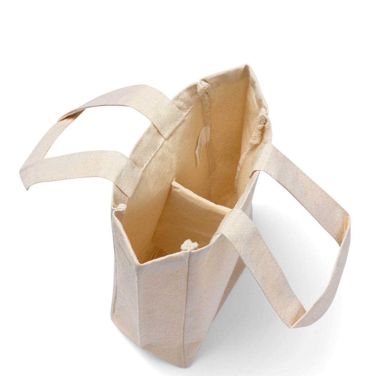 Wine Tote Bag Double ( Two Bottles) with Print on One Side. "Seaside Cloud Bottle"