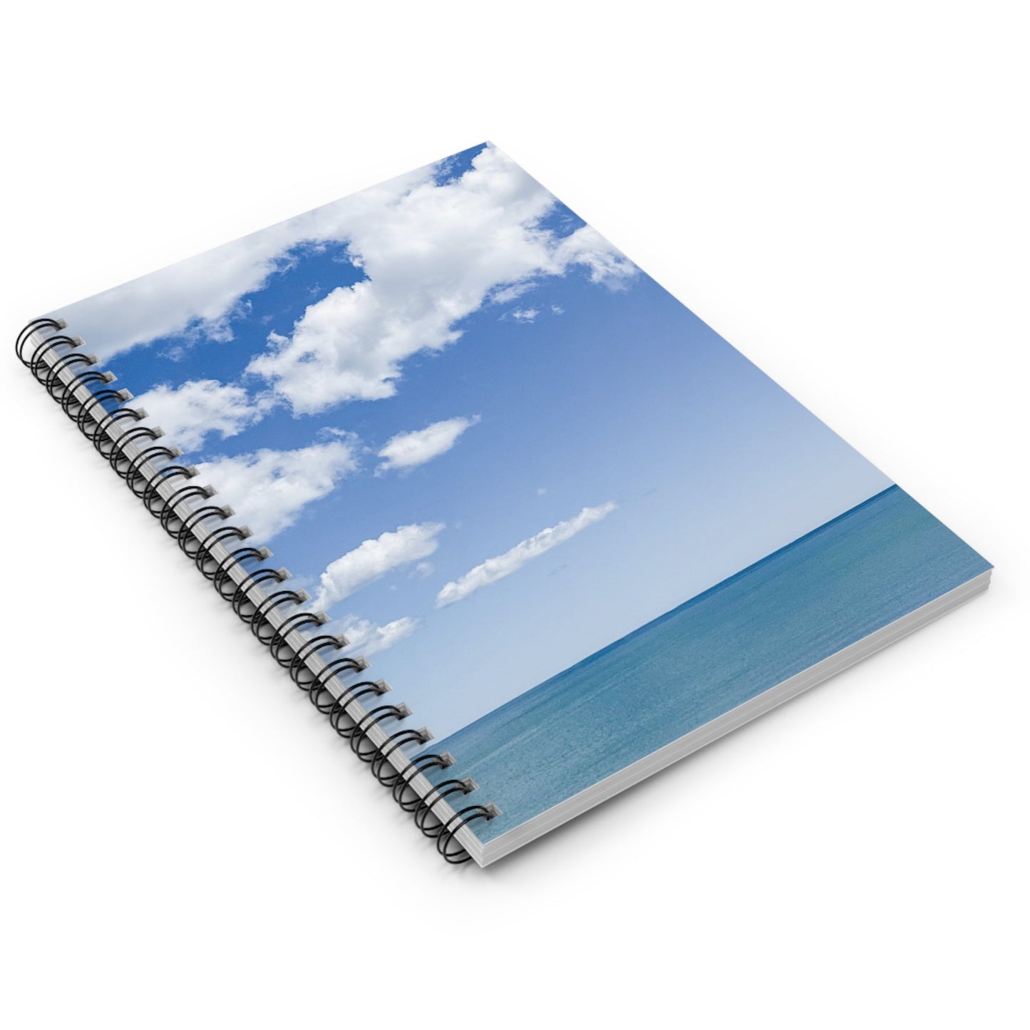 Beach Themed Spiral Notebook - Ruled Line