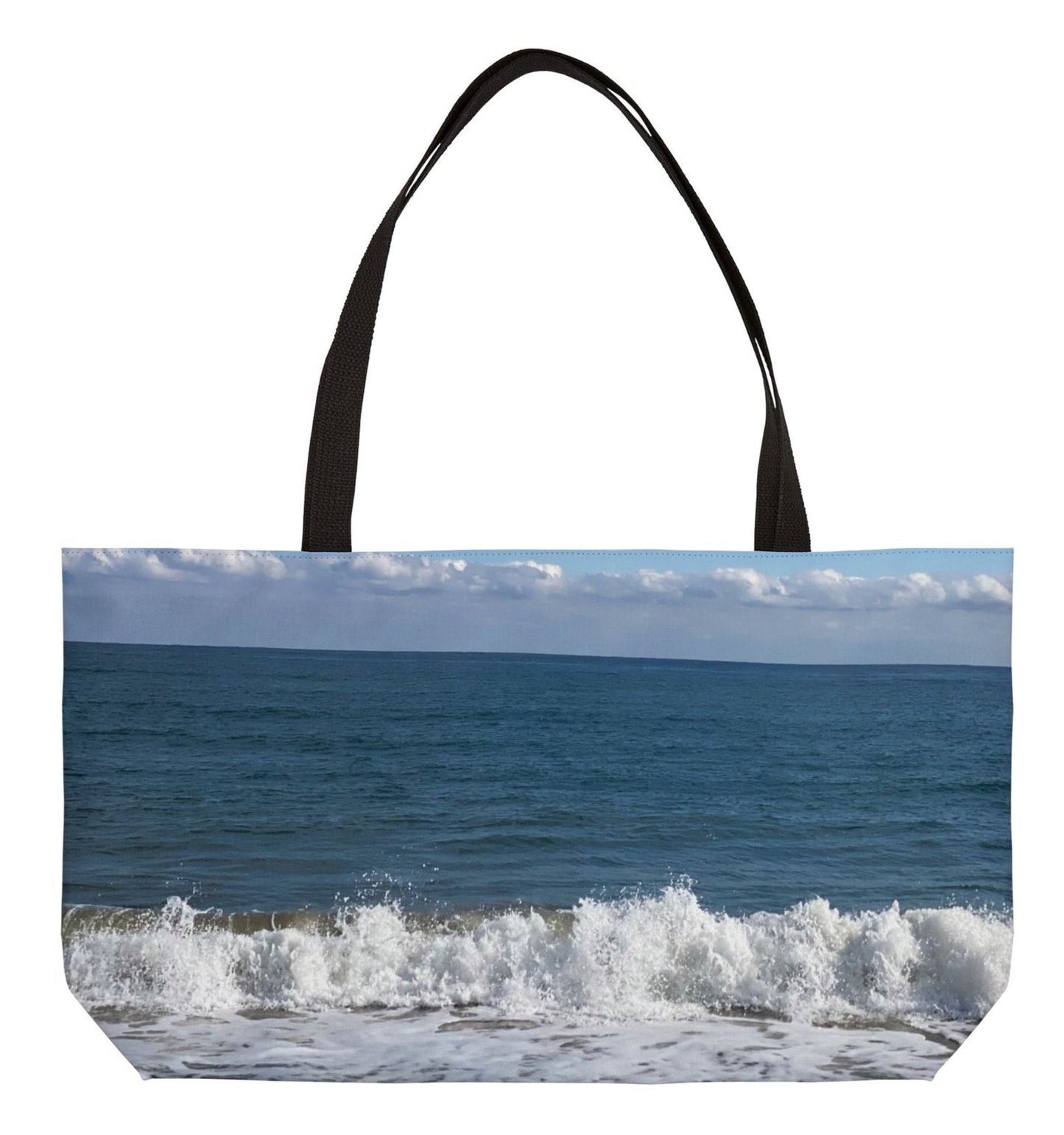 pet tote bag 24 x 13 different coastal print on each side