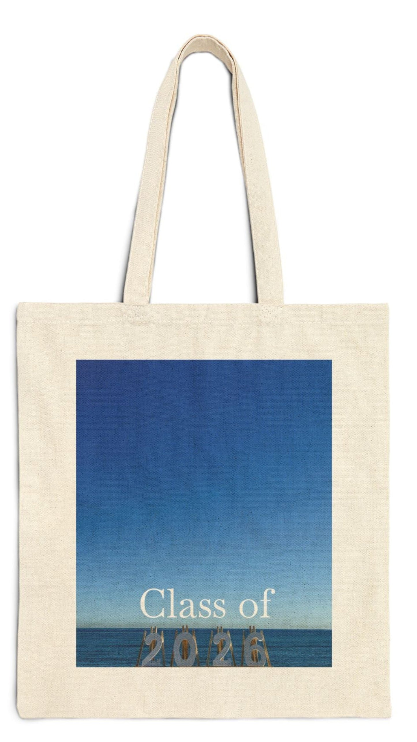 Seaside Class of 2026 Tote Bag Natural Color - Graduation Gift
