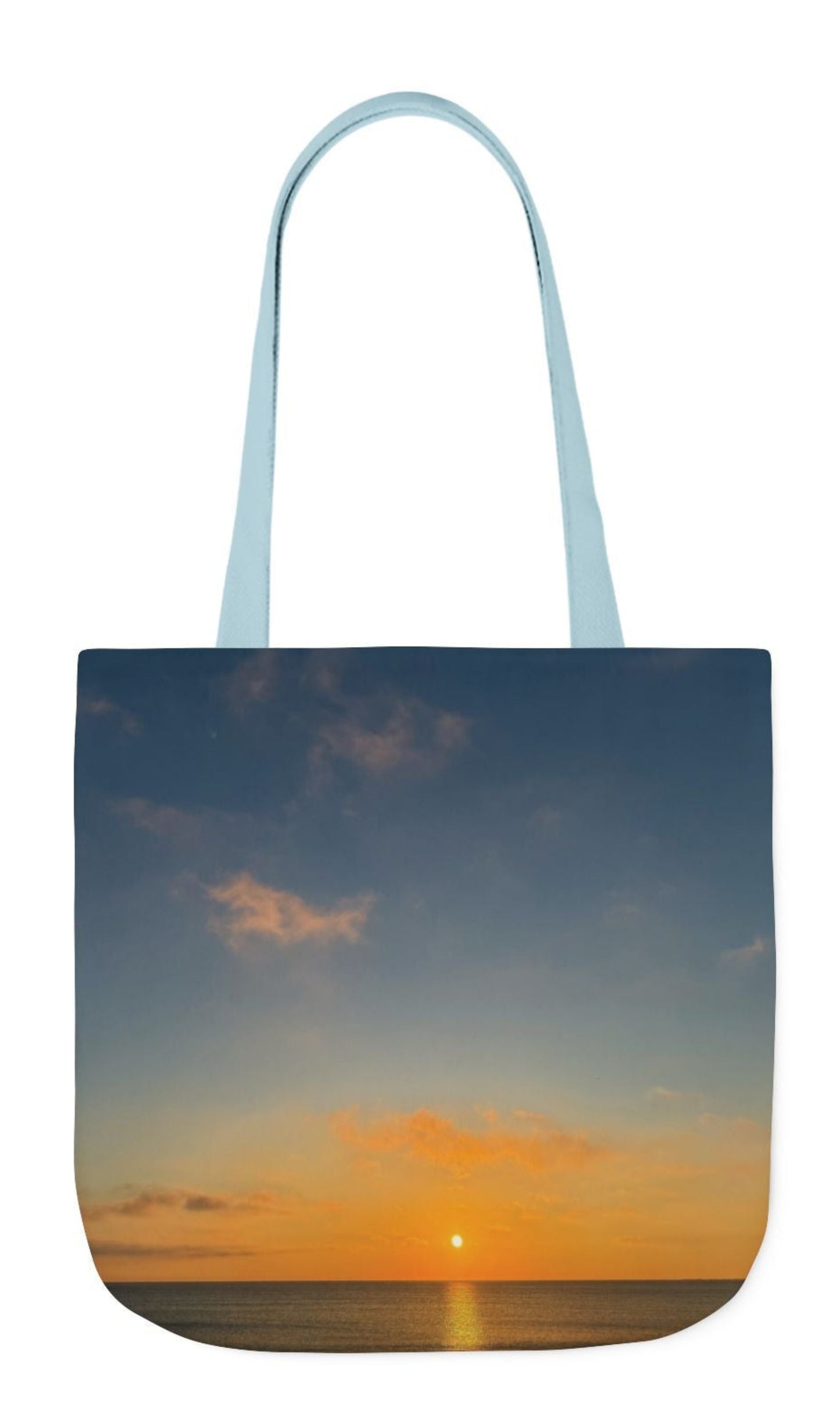 pet tote bag 13 x 13 blue handles seasunrising