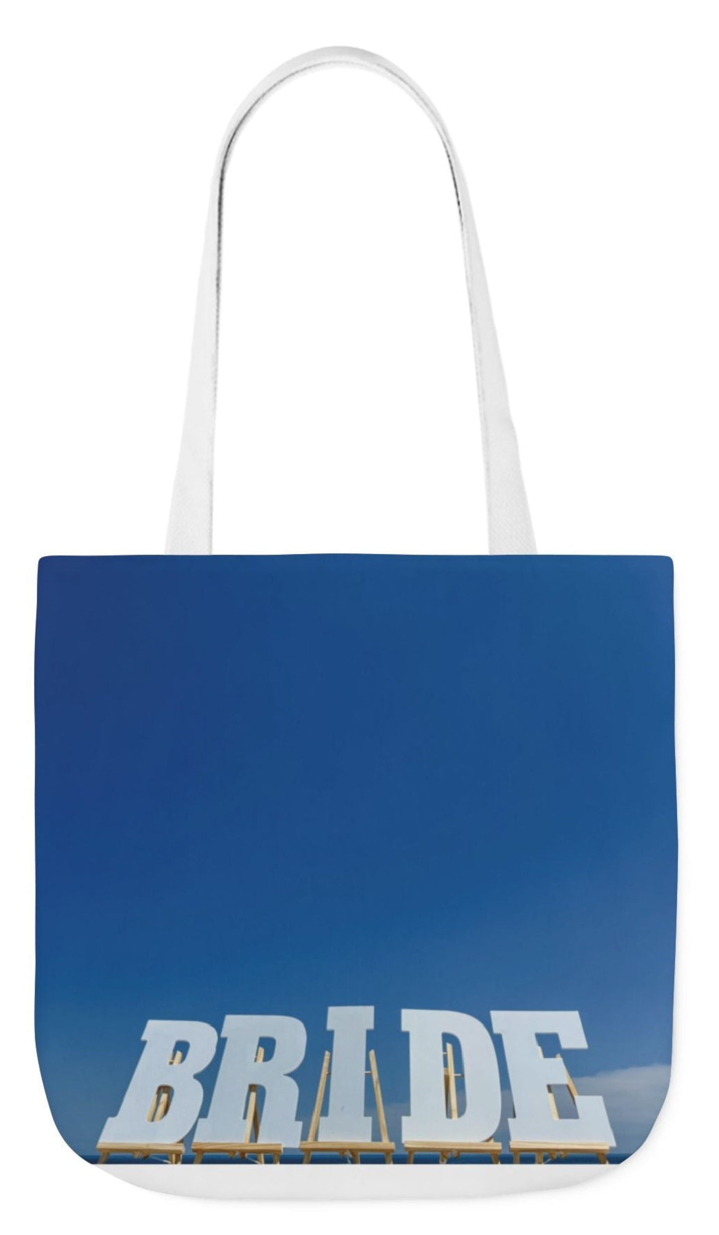 Bright Sky Bride Tote Bag-Bride Gift- Pink or White Handles