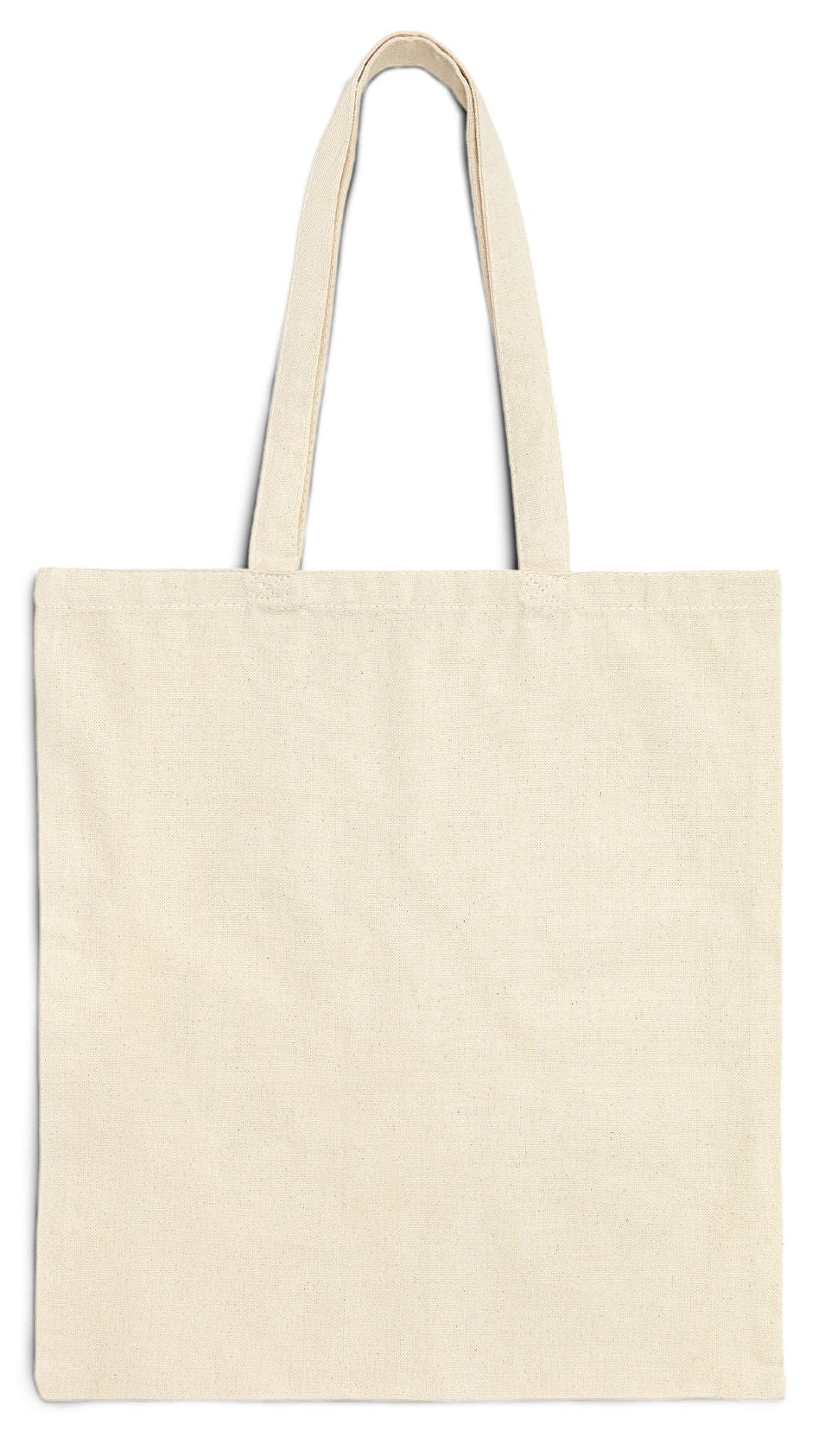 Everyday Tote Bag 15" x 16" Natural Color Cotton Canvas Tote Bag. “ Seaside Bright Clouds”