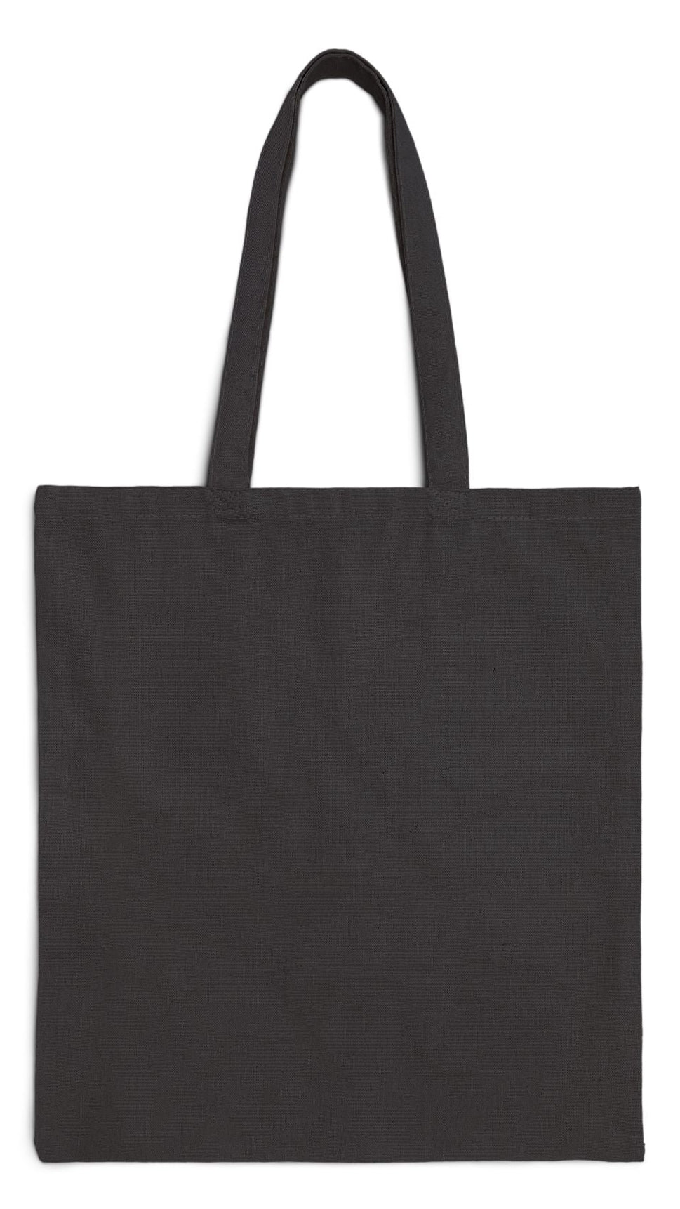 Christmas Tote Bag Black 15” x 16” Cotton Canvas Print on One Side “Beach Christmas with Seagull” (Personalize It)