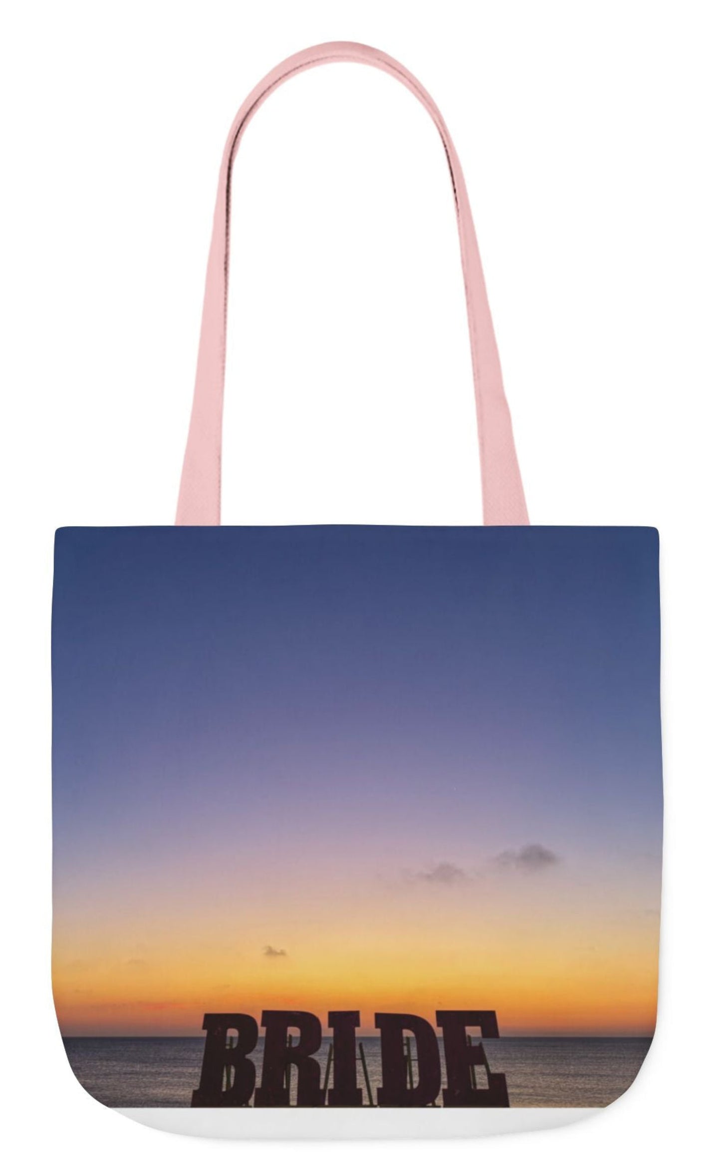 Personalized Daybreak Bride Bag| Choice of Pink or White Handles