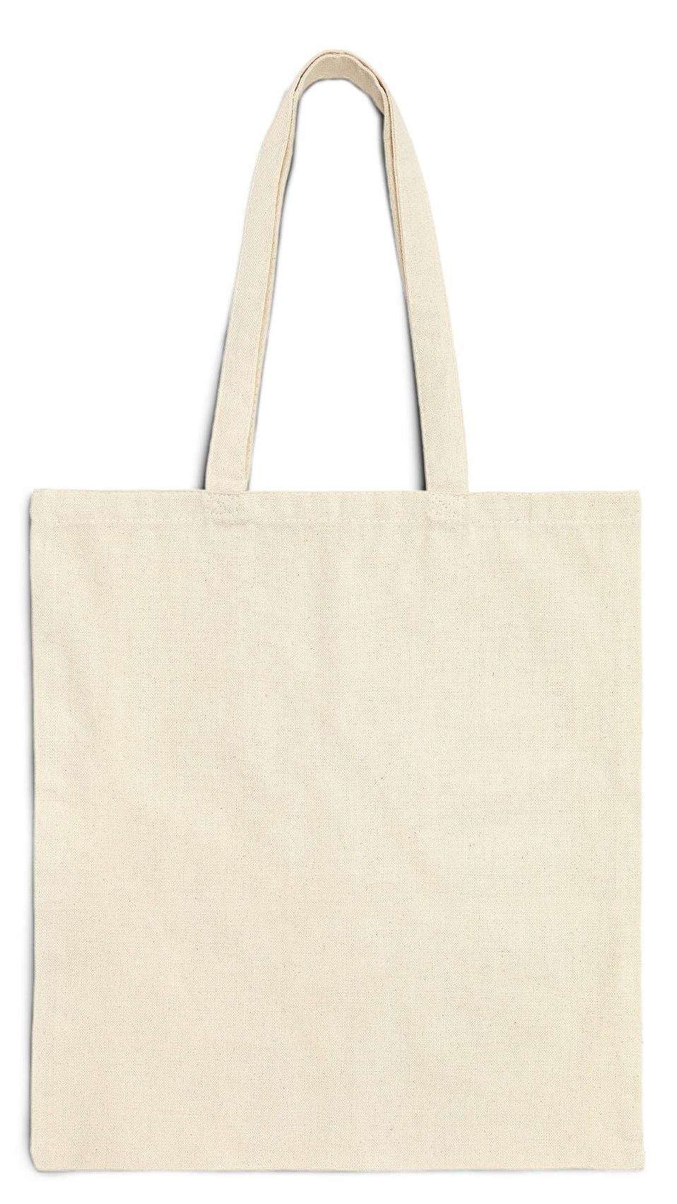 Christmas Natural Color Cotton Canvas Tote Bag 15" x 16" Print on One Side "Beach Christmas with Seagull"