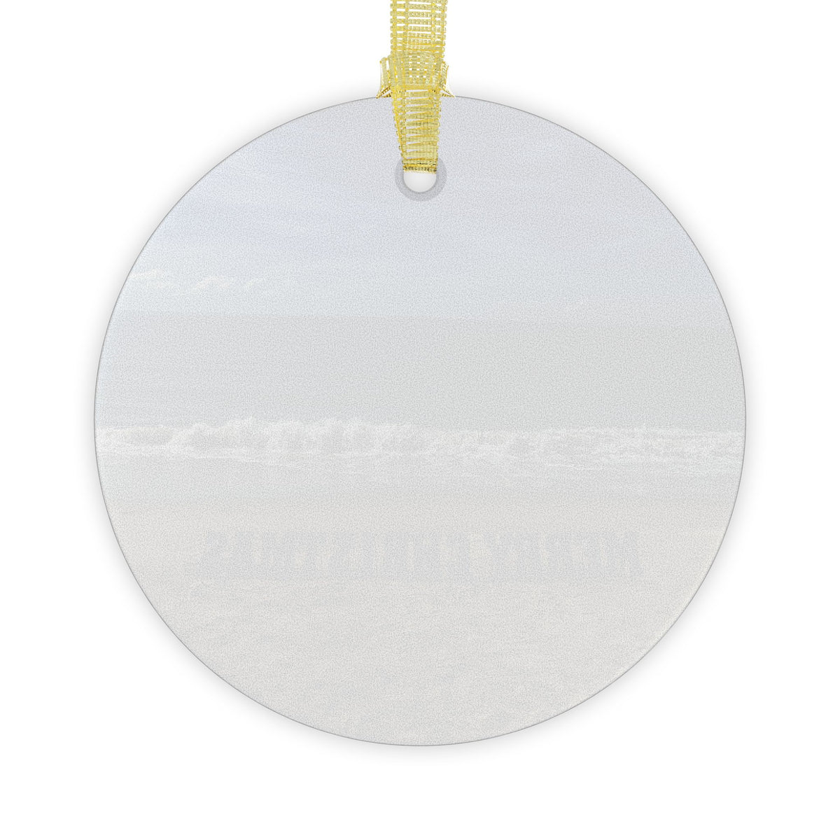 Christmas Glass Ornament "Merry Christmas"