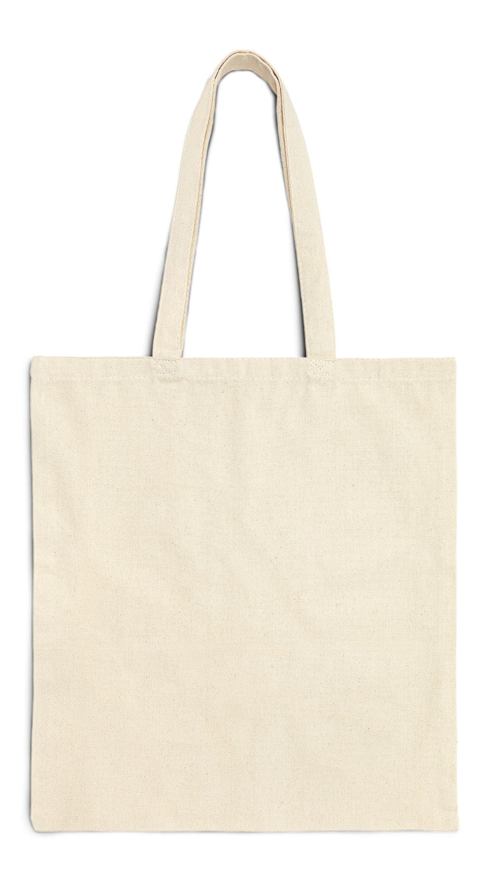 Food Tote Bag Natural Color 15" x 16" Cotton Canvas Print on One Side. "Seashore Food Bag"