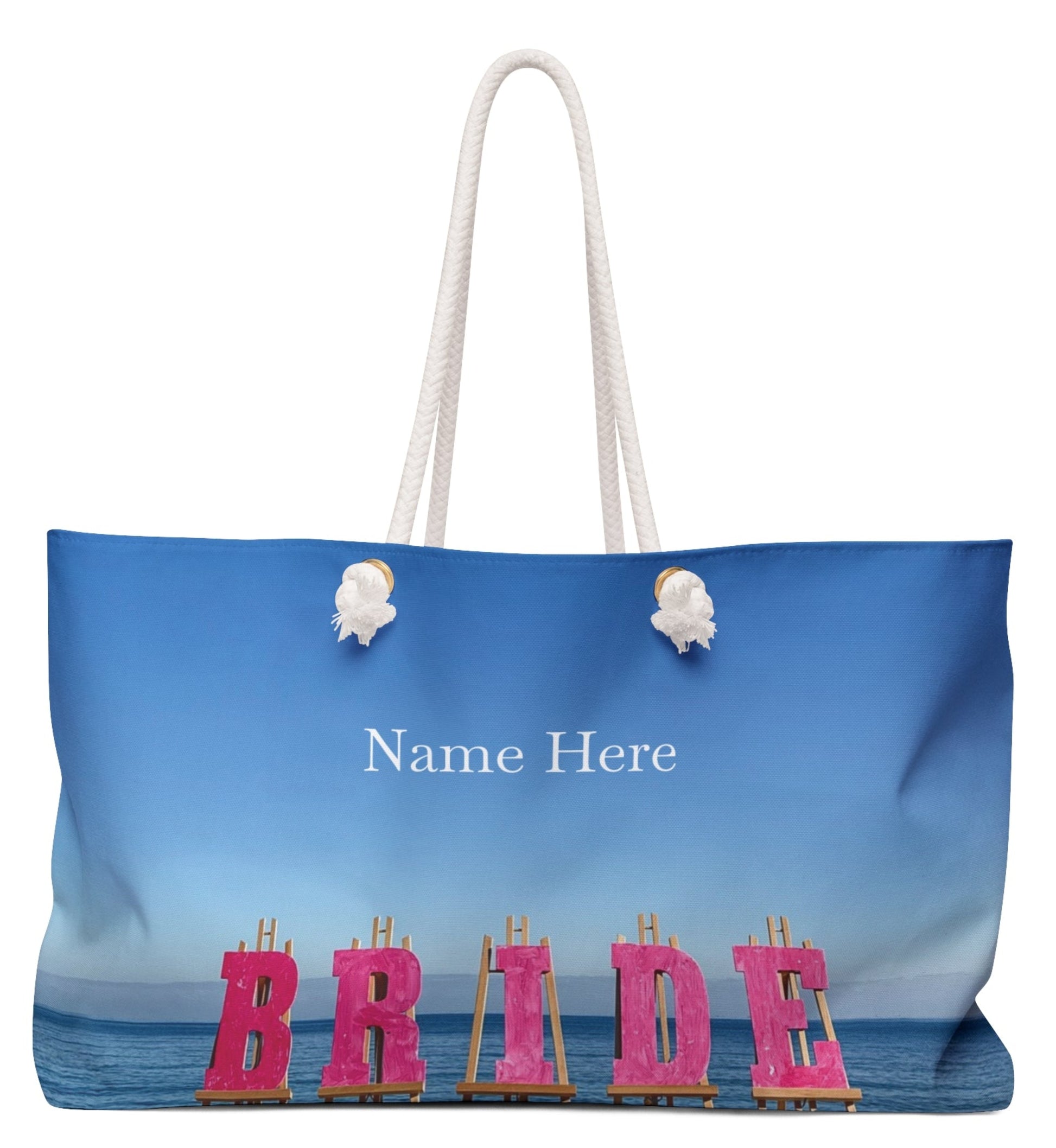 personalized weekend bride tote bag 24 x 13