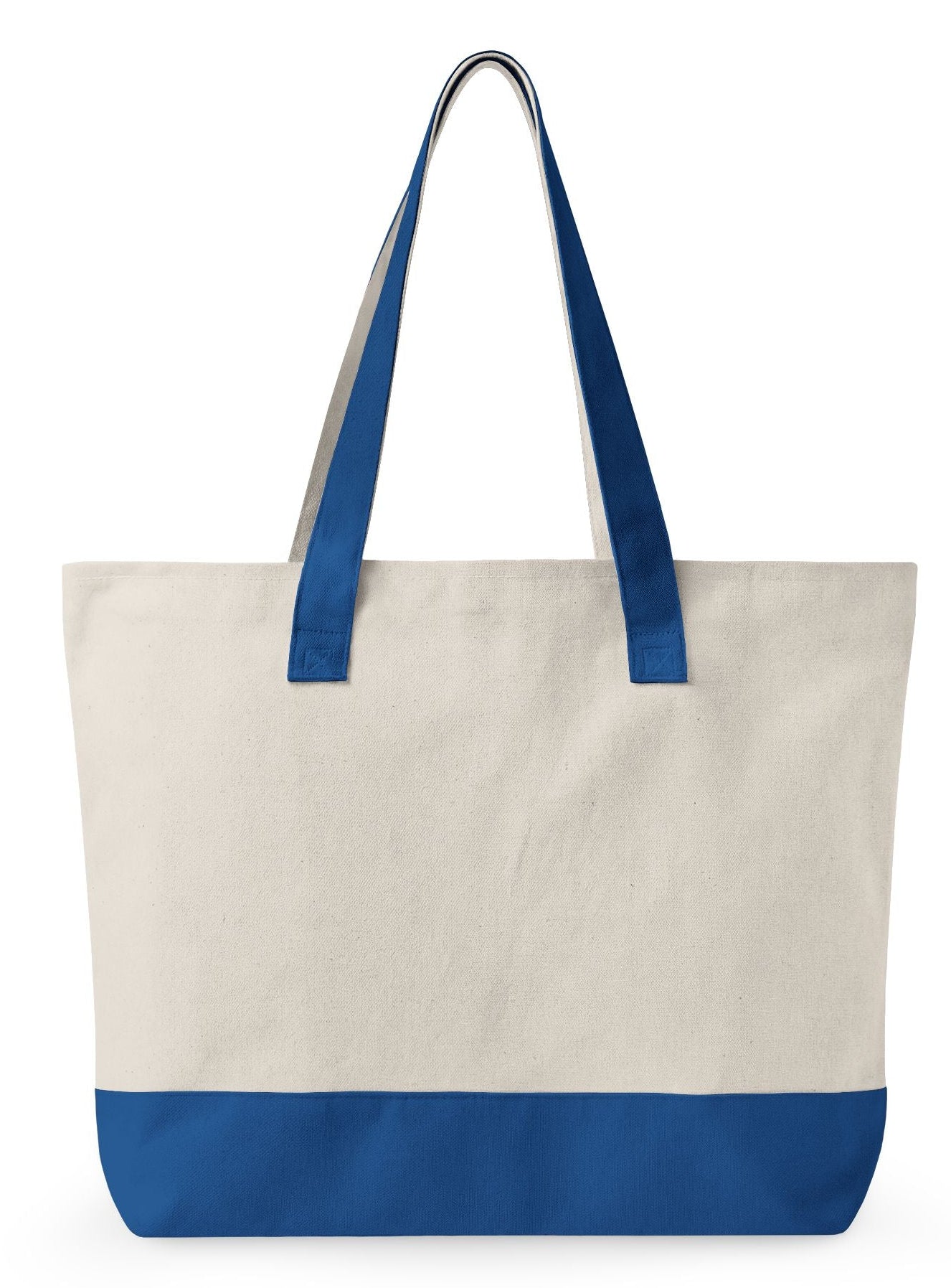 Food Tote Bag (Machine Washable) with 2 Zippered Compartments. “Beachy Food Bag”