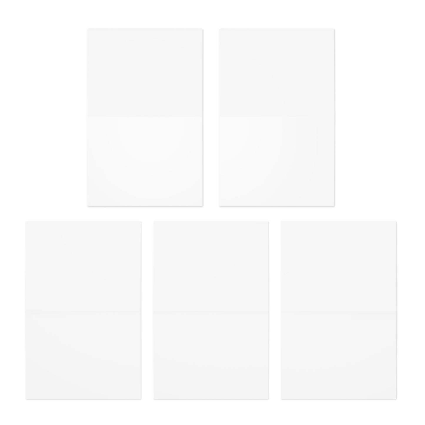 Set of 5 Different Coastal Birthday Cards with envelopes.