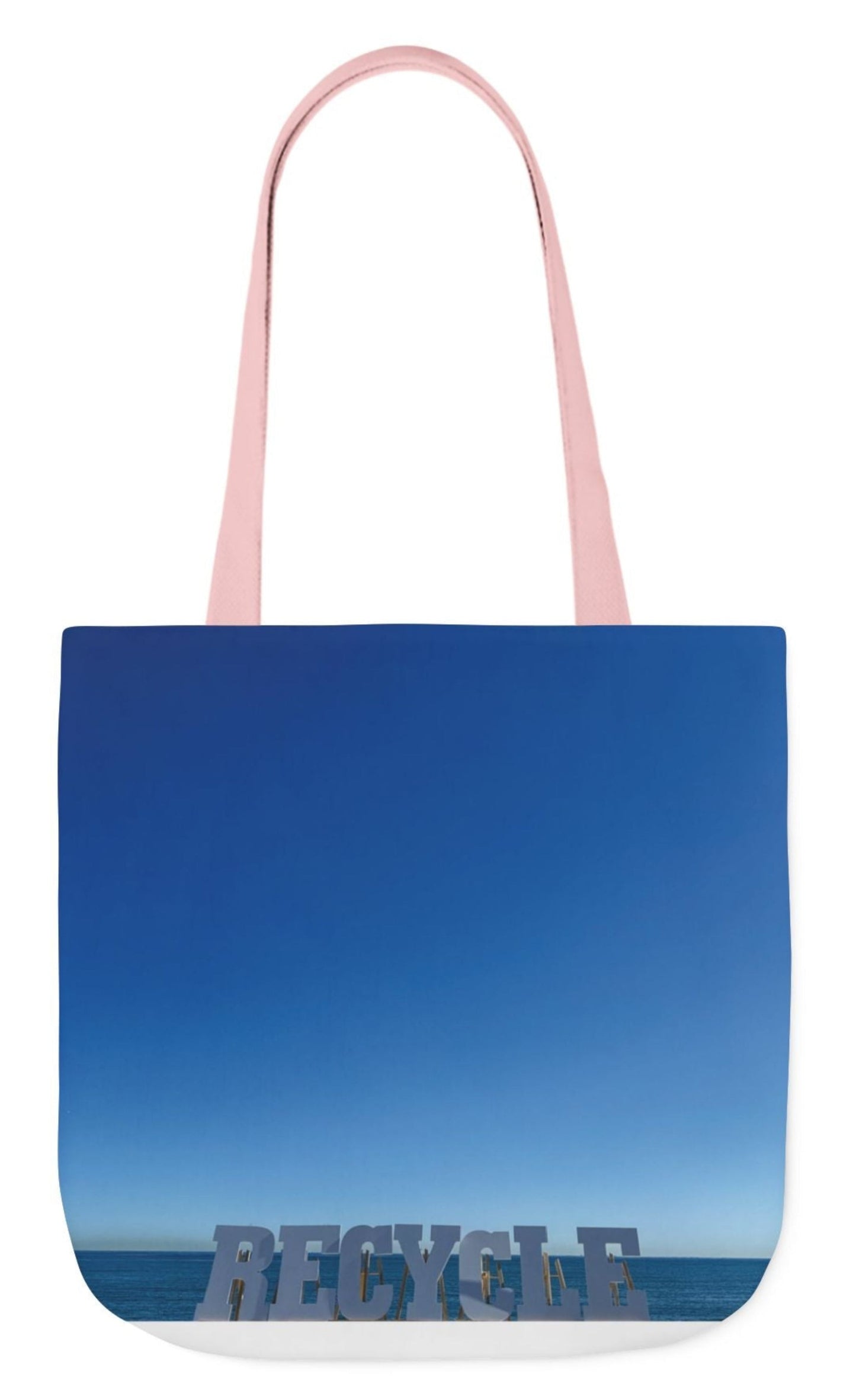 recycle tote bag 18" x 18" in blue