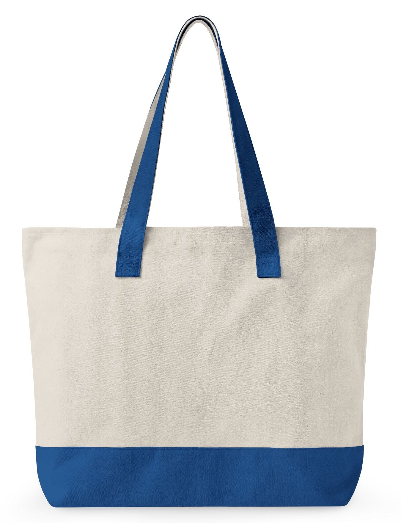 Gym Tote Bag (Machine Washable) with 2 Zippered Compartments. "Seaside Gym Bag"