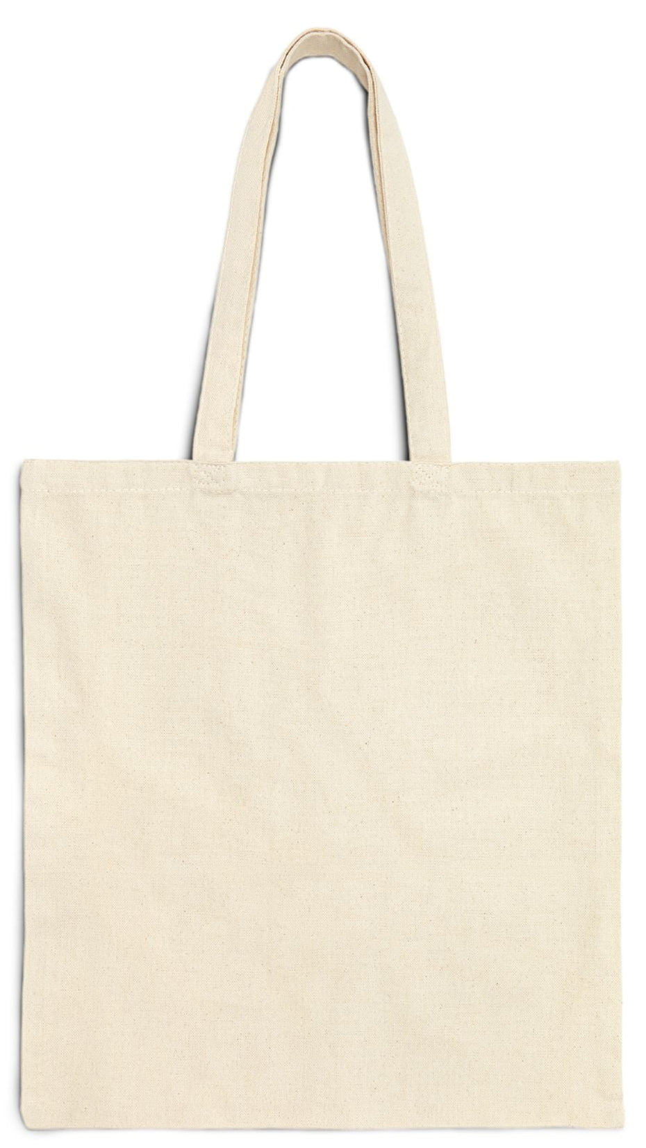 Art Tote Bag Natural Color 15" x 16" Cotton Canvas Print on One Side. "Seaside Art"