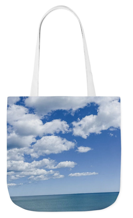 bride tote bag 18 x 18 white handles