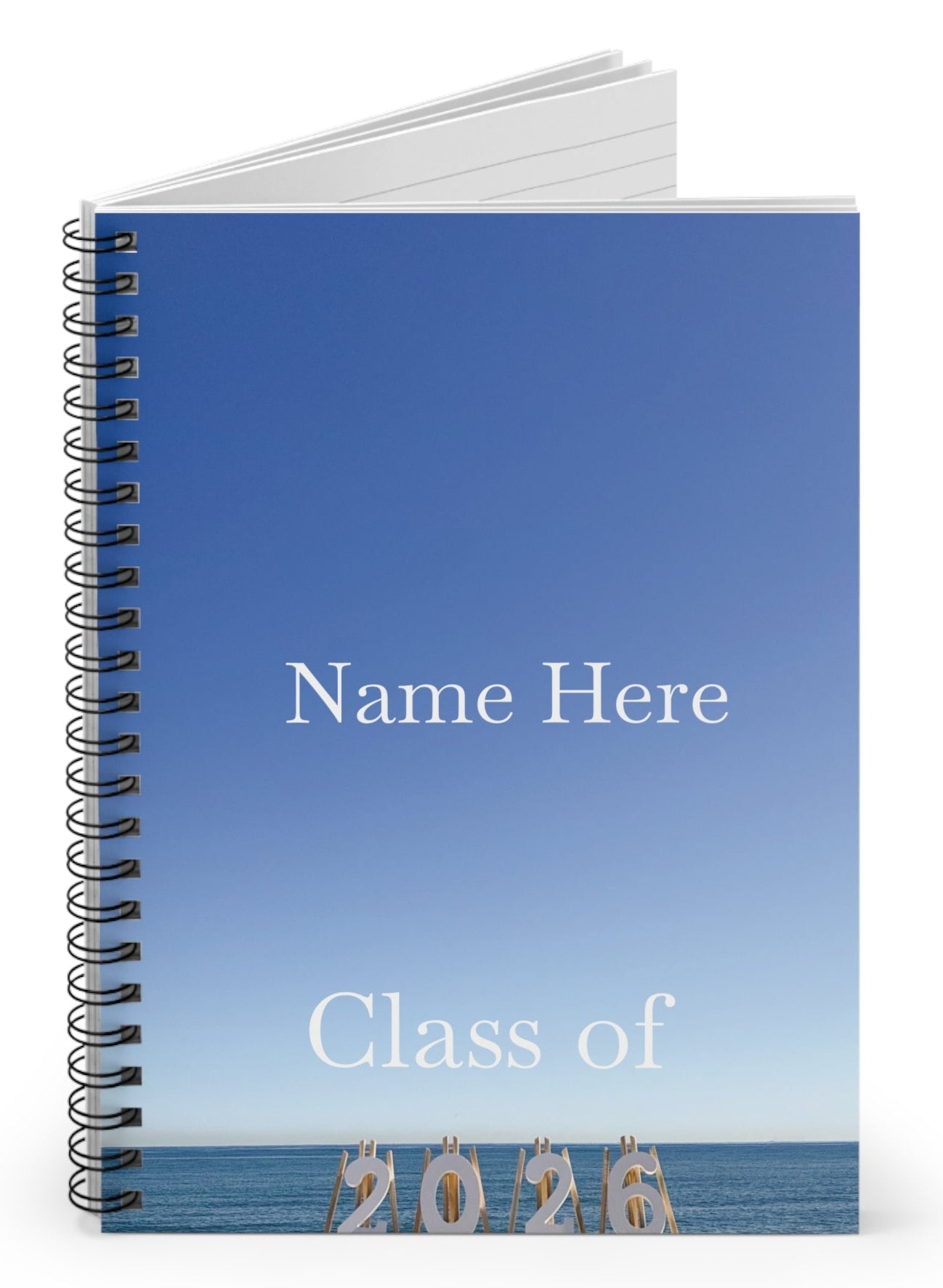 Personalized Class of 2026 Spiral Notebook - Ruled Line