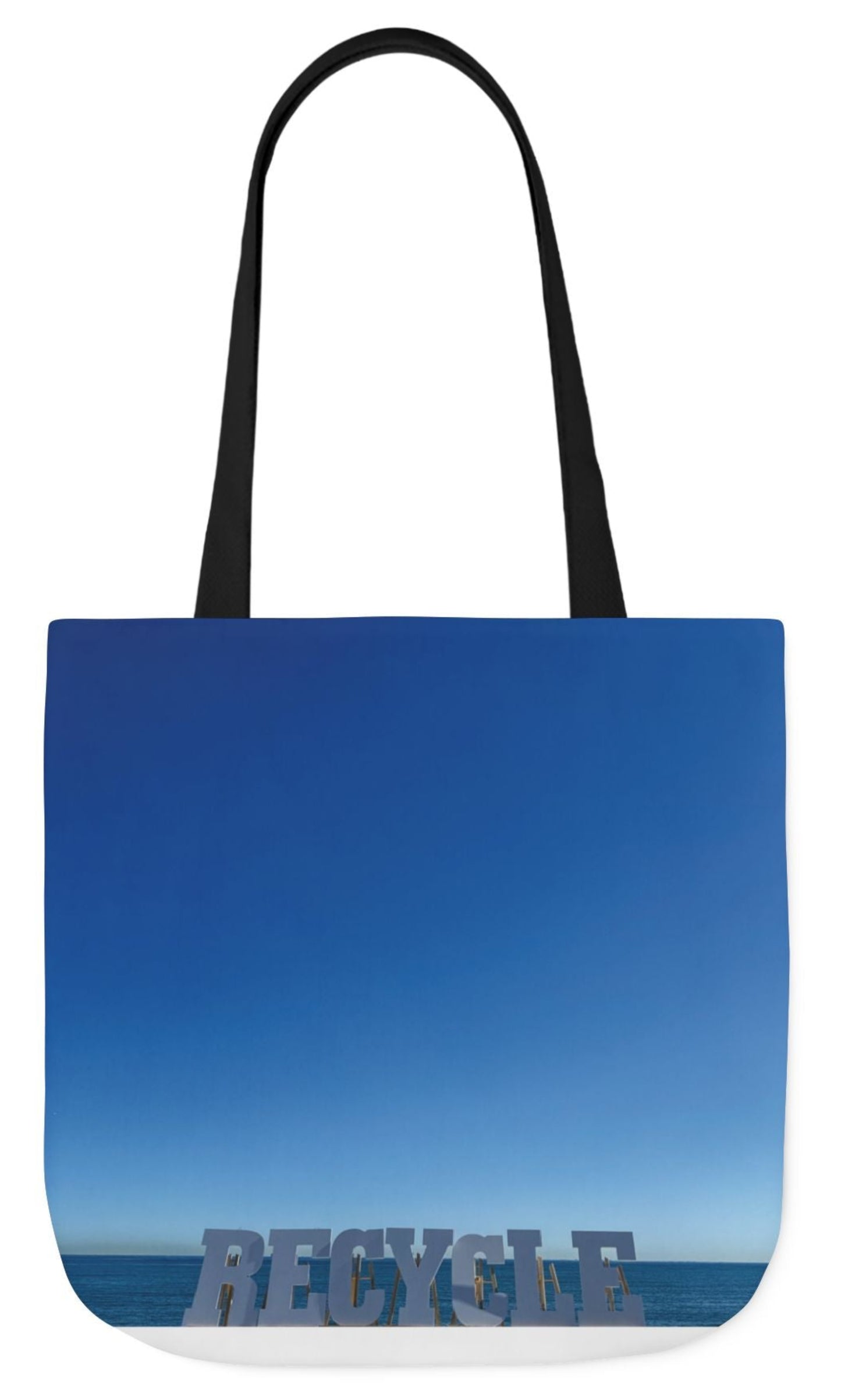 recycle tote bag 18" x 18" in blue