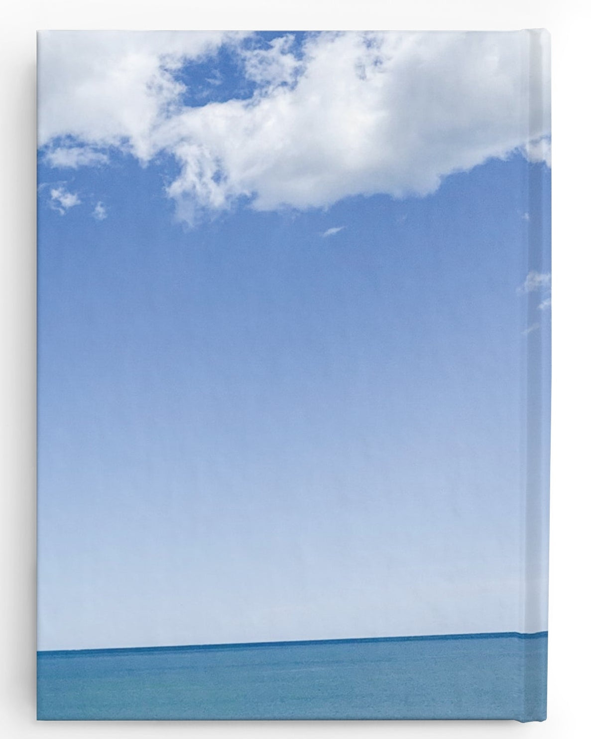 Hardcover Blank Journal - Ruled Line "Seaside Bright Clouds"