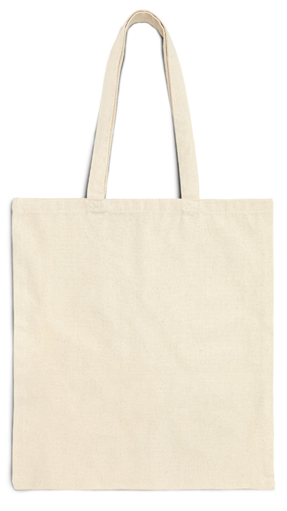 Art Tote Bag Natural Color 15" x 16" Cotton Canvas Print on One Side. "Beach Art"