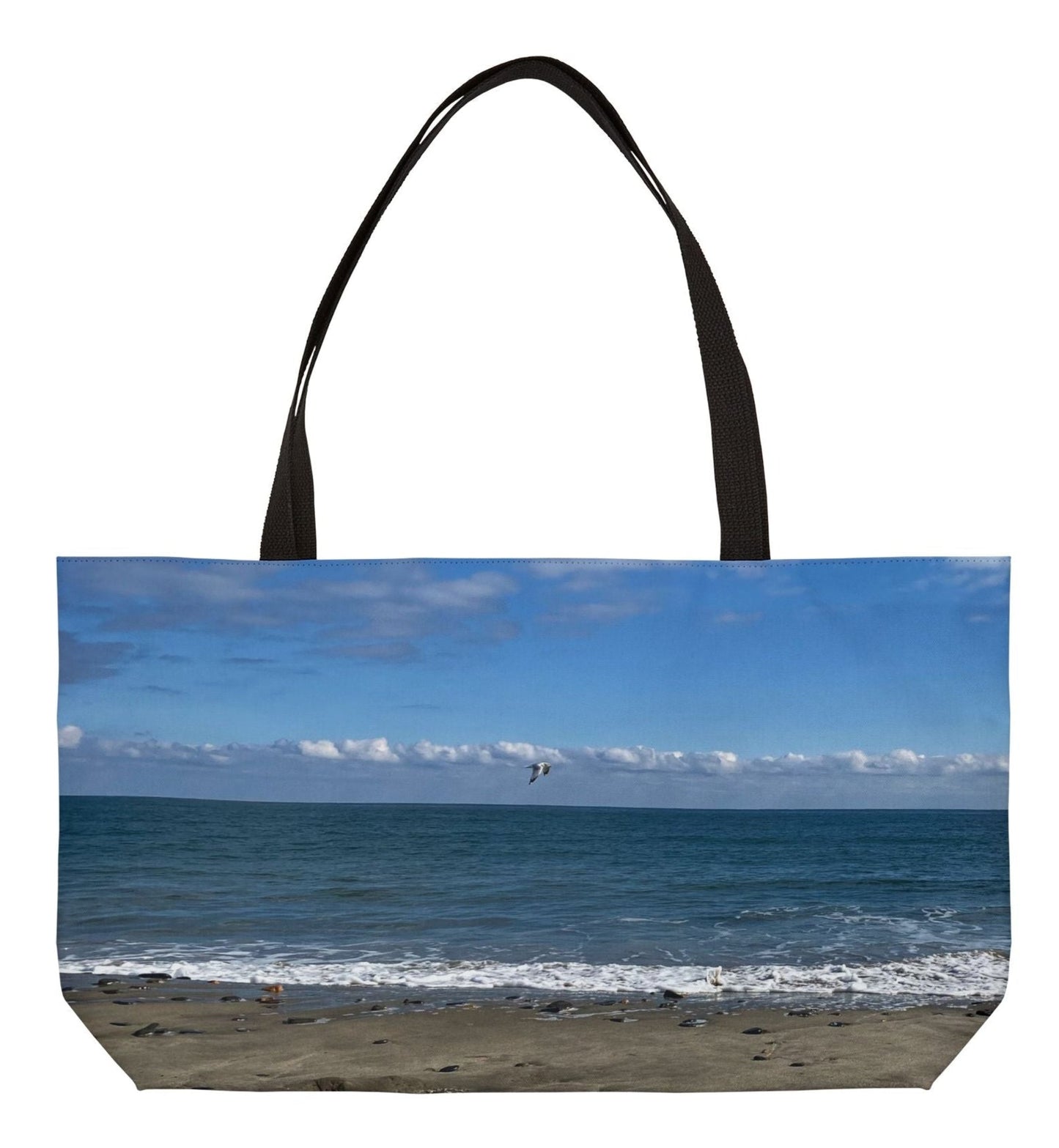 pet tote bag 24 x 13 different coastal print each side 