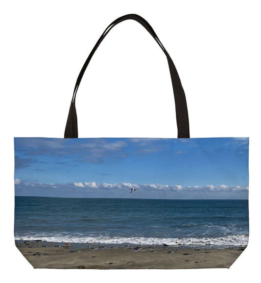 pet tote bag 24 x 13 different coastal print each side 