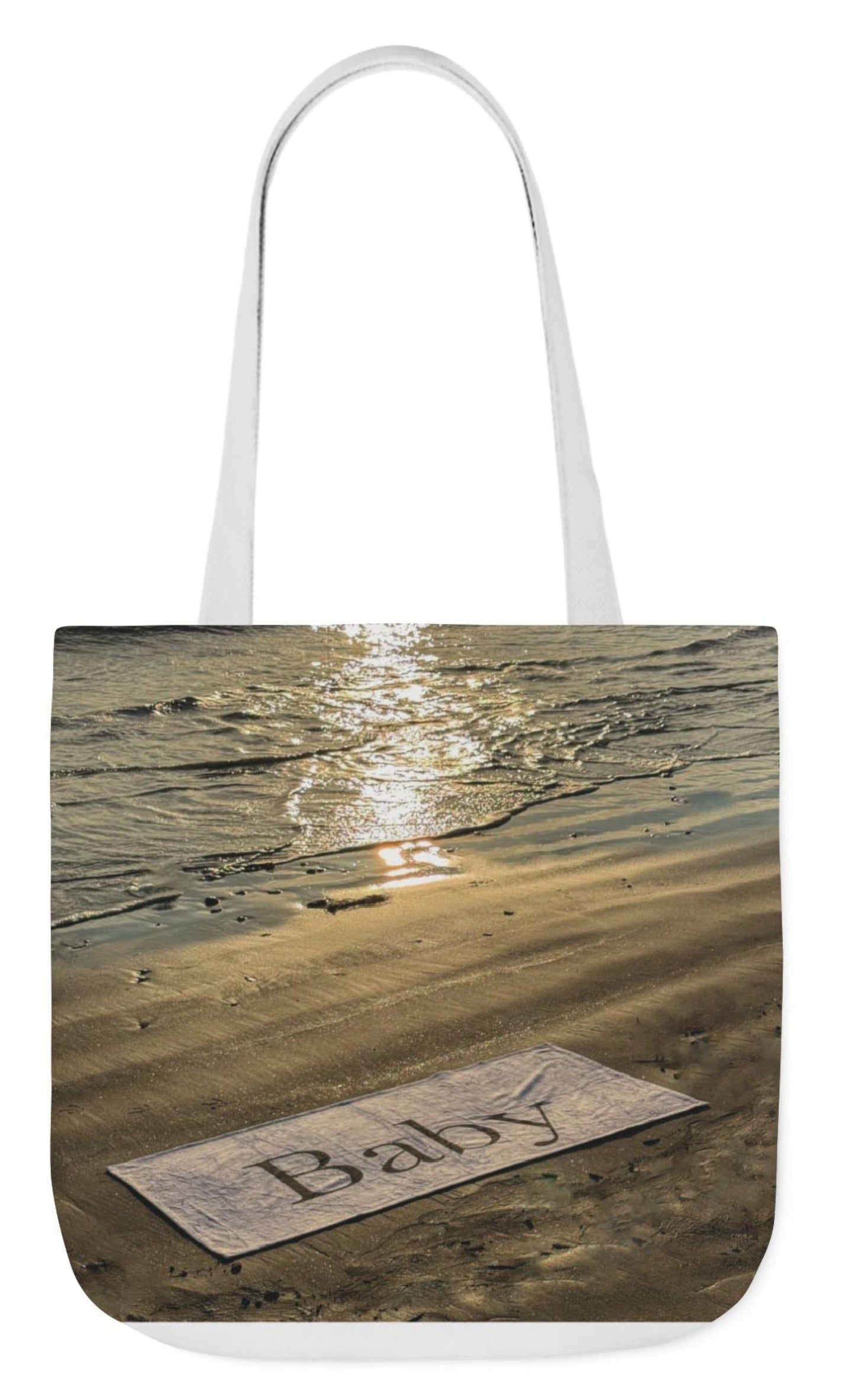 baby tote bag beach theme 18" x 18'