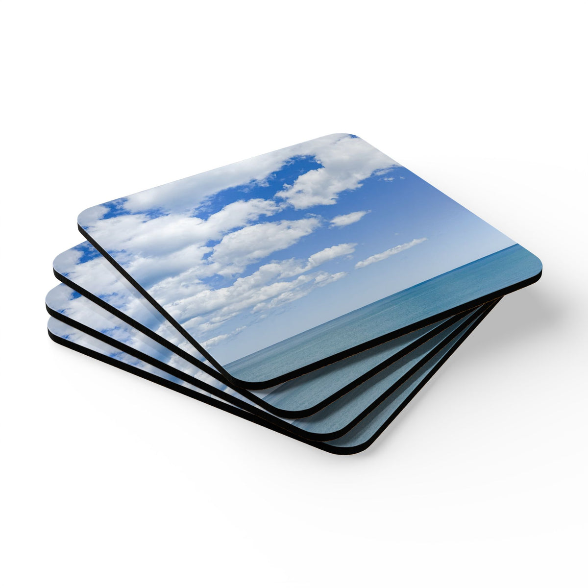Coastal Coaster Set| Housewarming Gift| Seaside Bright Clouds