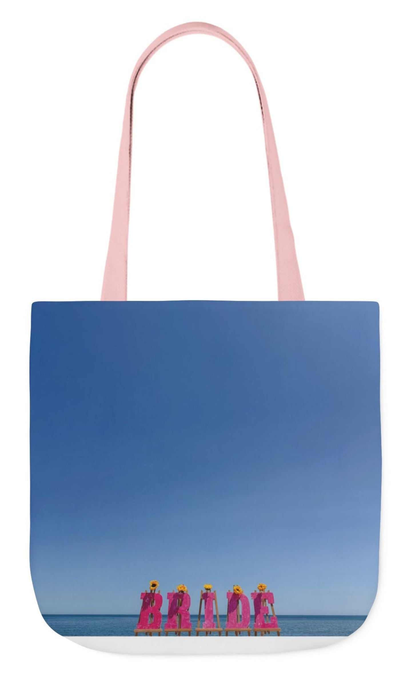 double sided bride tote bag 18 x 18