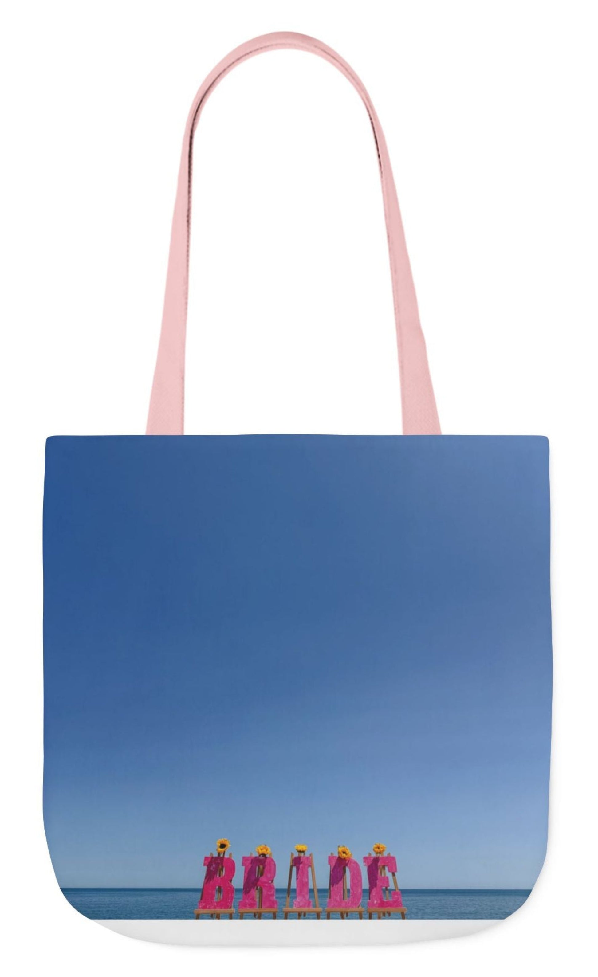 double sided bride tote bag 18 x 18