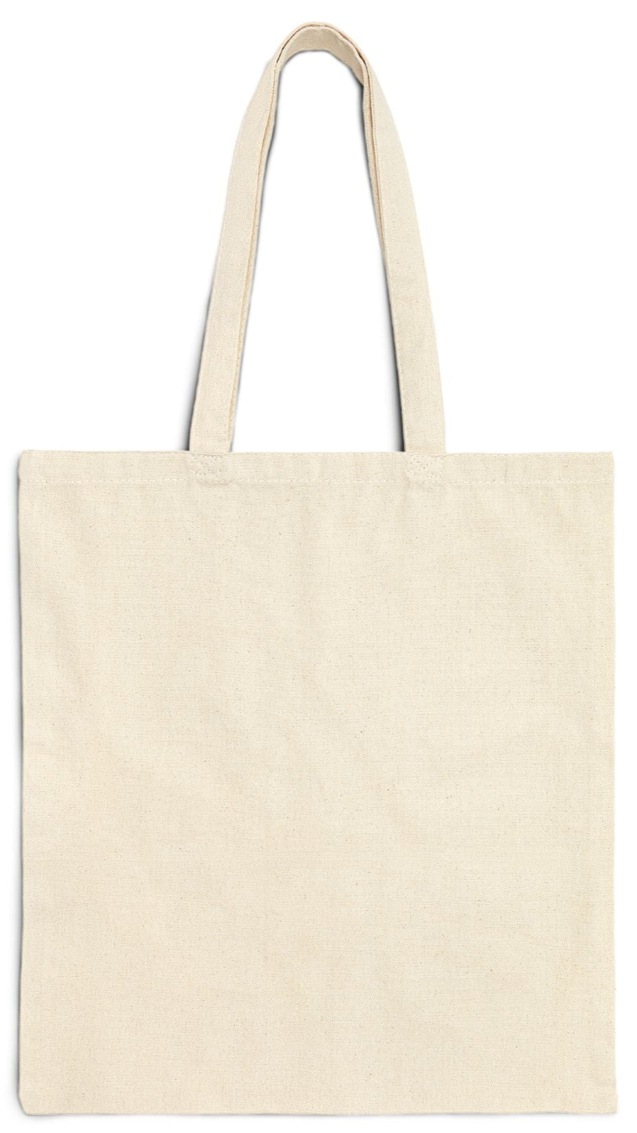 Travel Tote Bag Natural Color 15” x 16” Cotton Canvas Print on One Side. “Wild Waves Travel Bag”