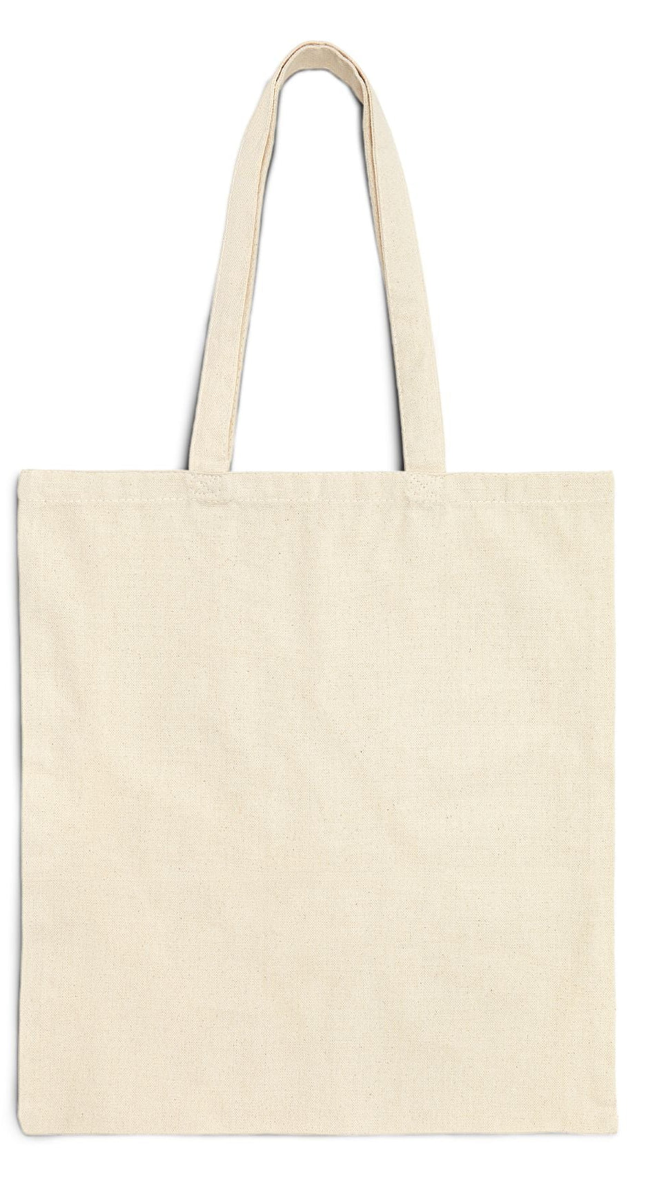 Travel Tote Bag 15” x 16” Natural Color Cotton Canvas Print on One Side. “Beachfront Travel Bag Personalized"