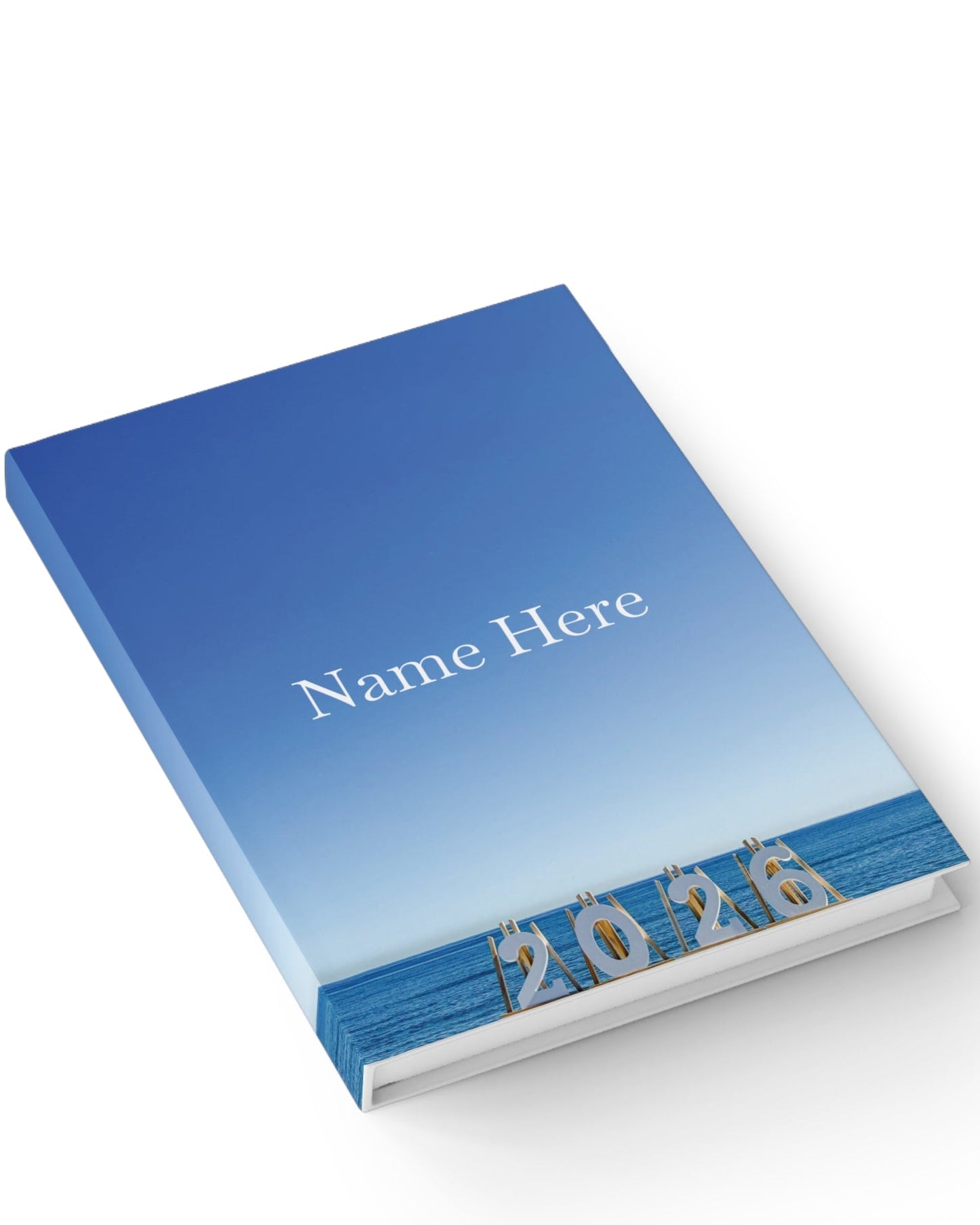 Copy of 2026 Hardcover Blank Journal - Ruled Line. (Personalized) “2026 Seaside Journal”