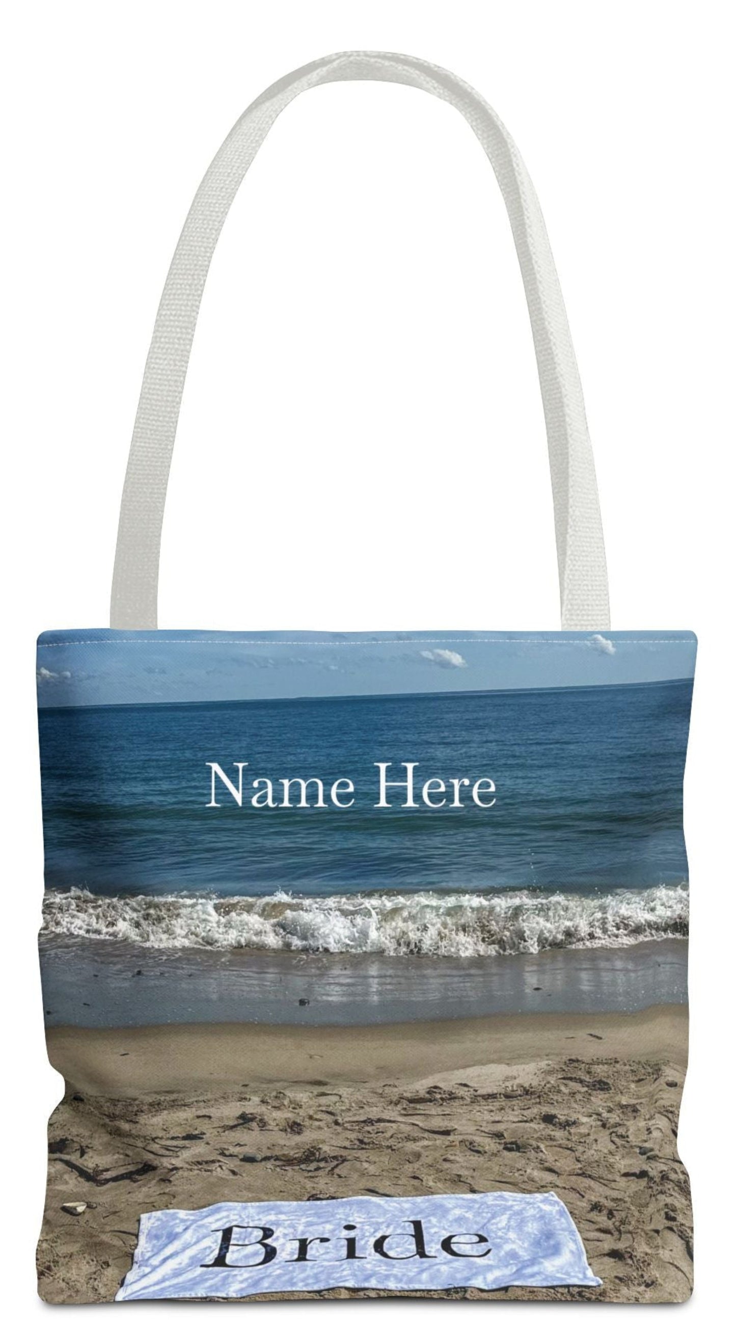 bride tote bag beach sand bride bag