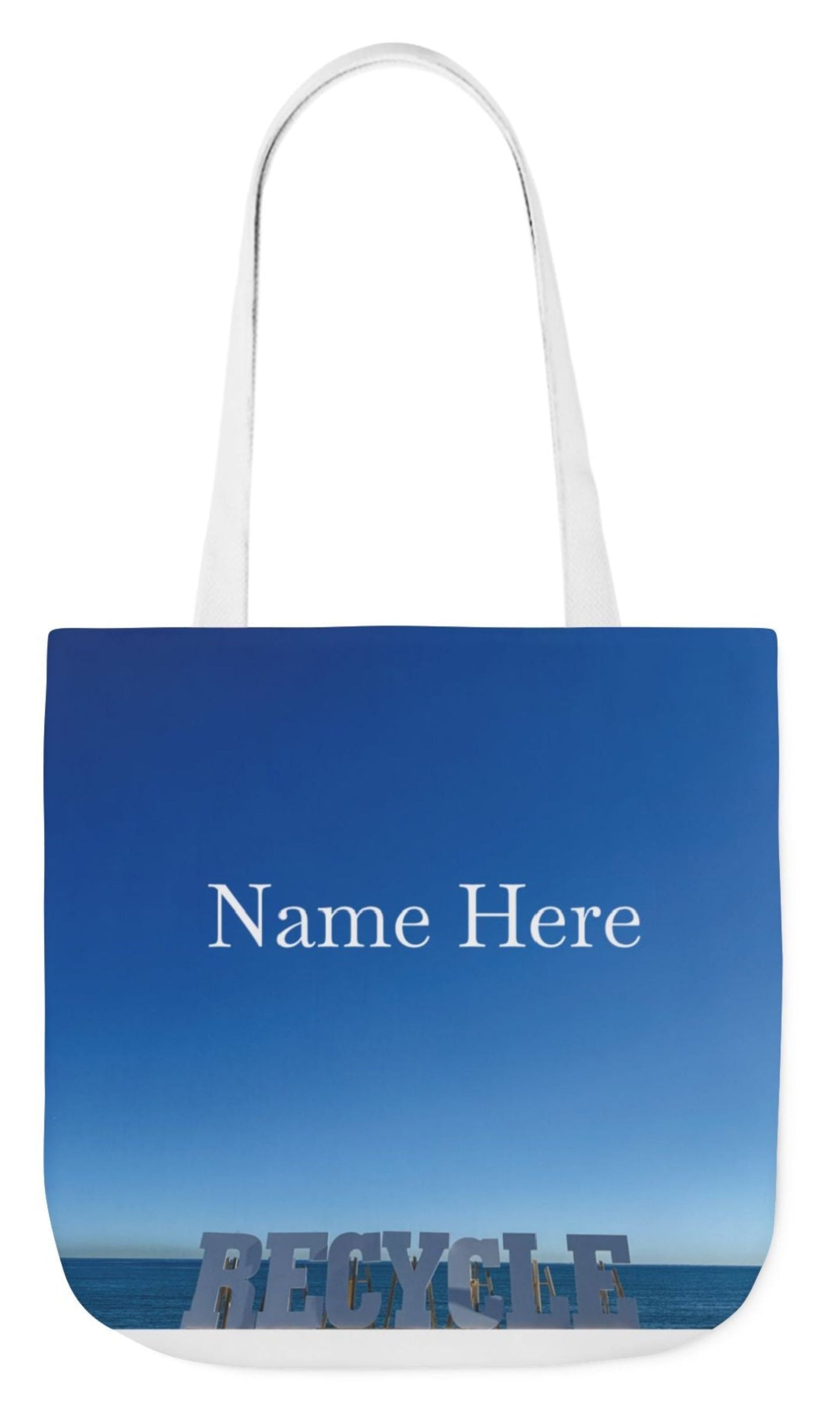 personalized recycle 18" x 18" tote bag